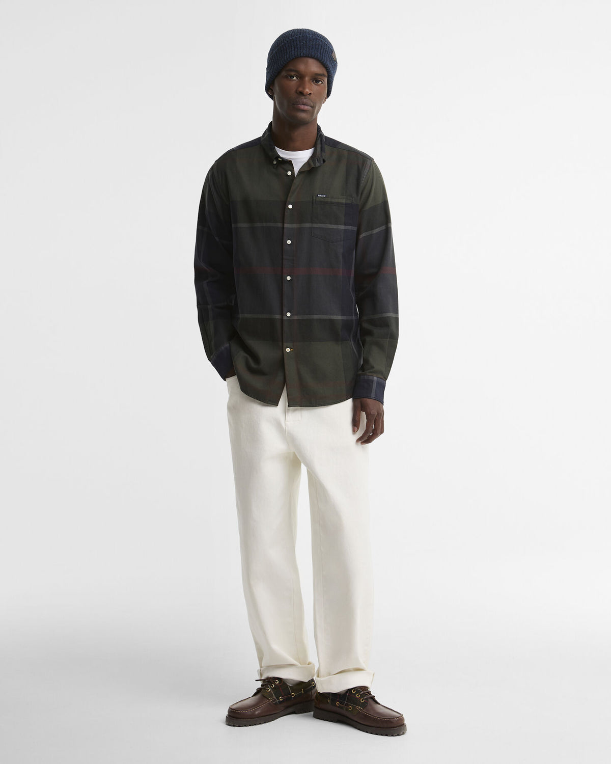 Dunoon Tartan Tailored Shirt Shadow Classic Tartan