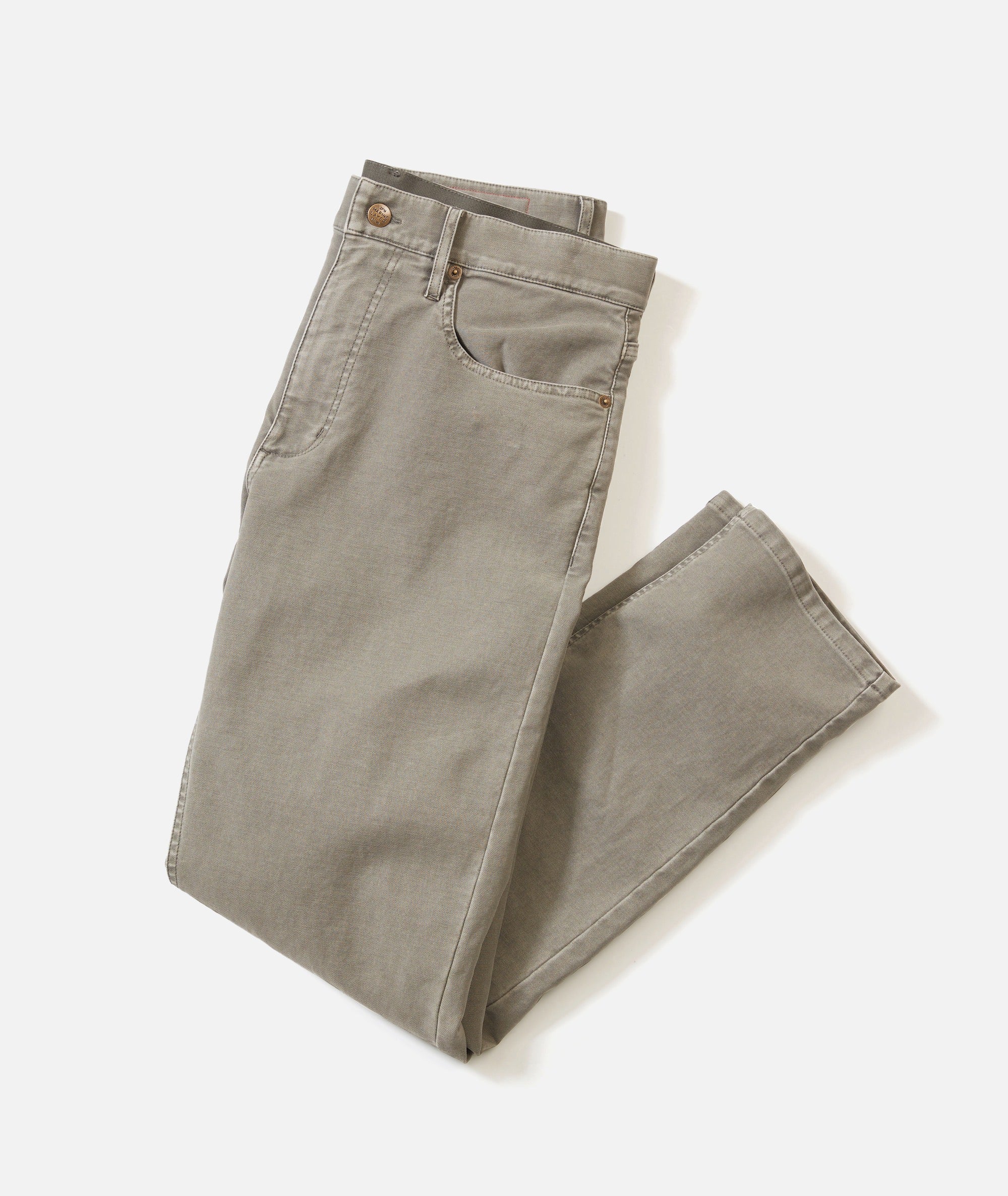 Slim Straight Flex Terry Pant Olive