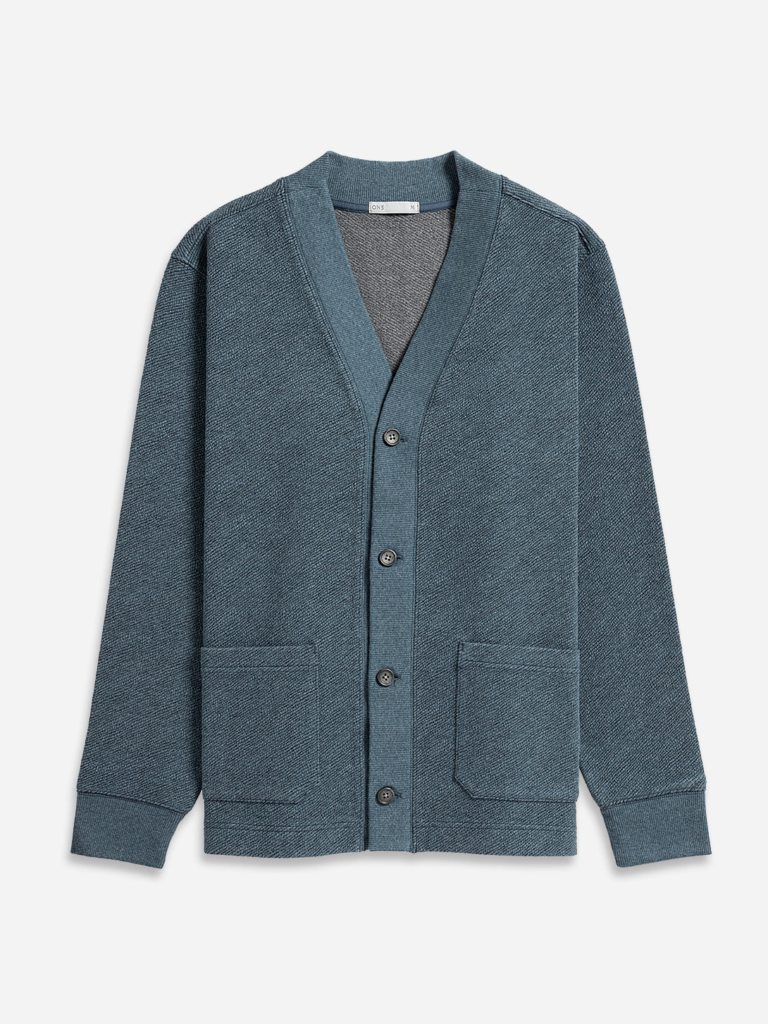 Byron Jacquard Cardigan Yale Blue Heather