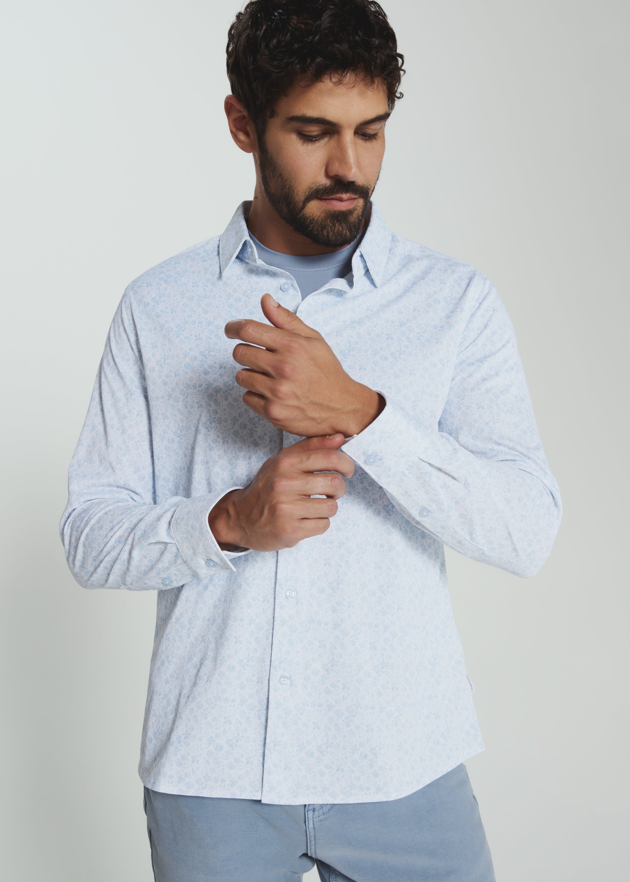 Soren Long Sleeve Shirt Light Blue
