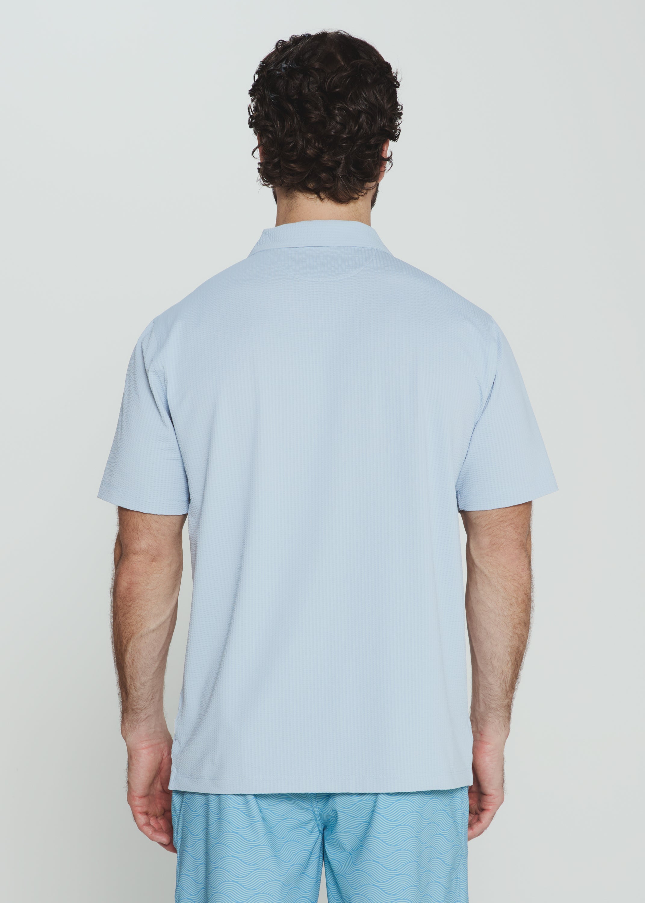 Sutherland Camp Shirt Powder Blue