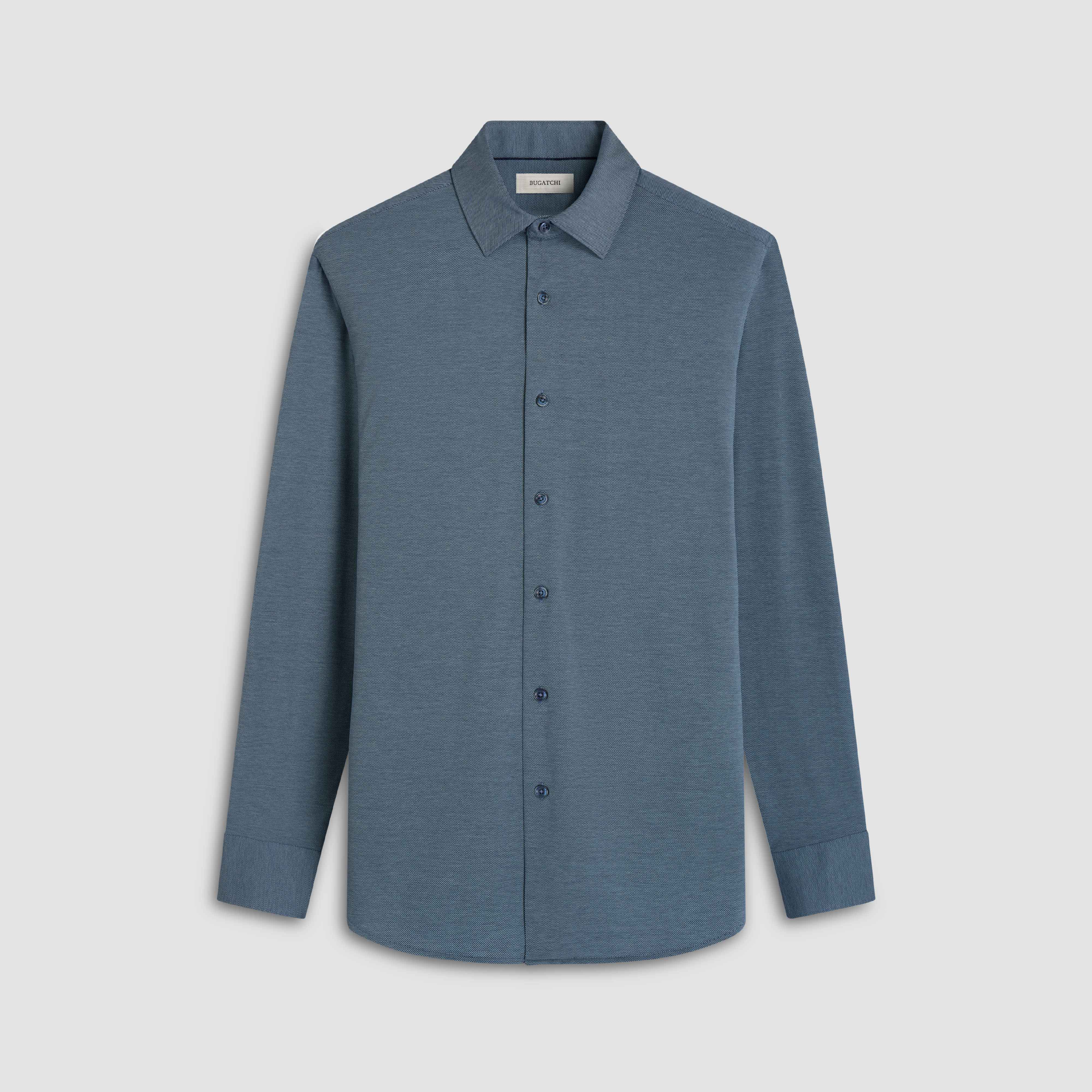 OOOHCotton James Long Sleeve Shirt Indigo