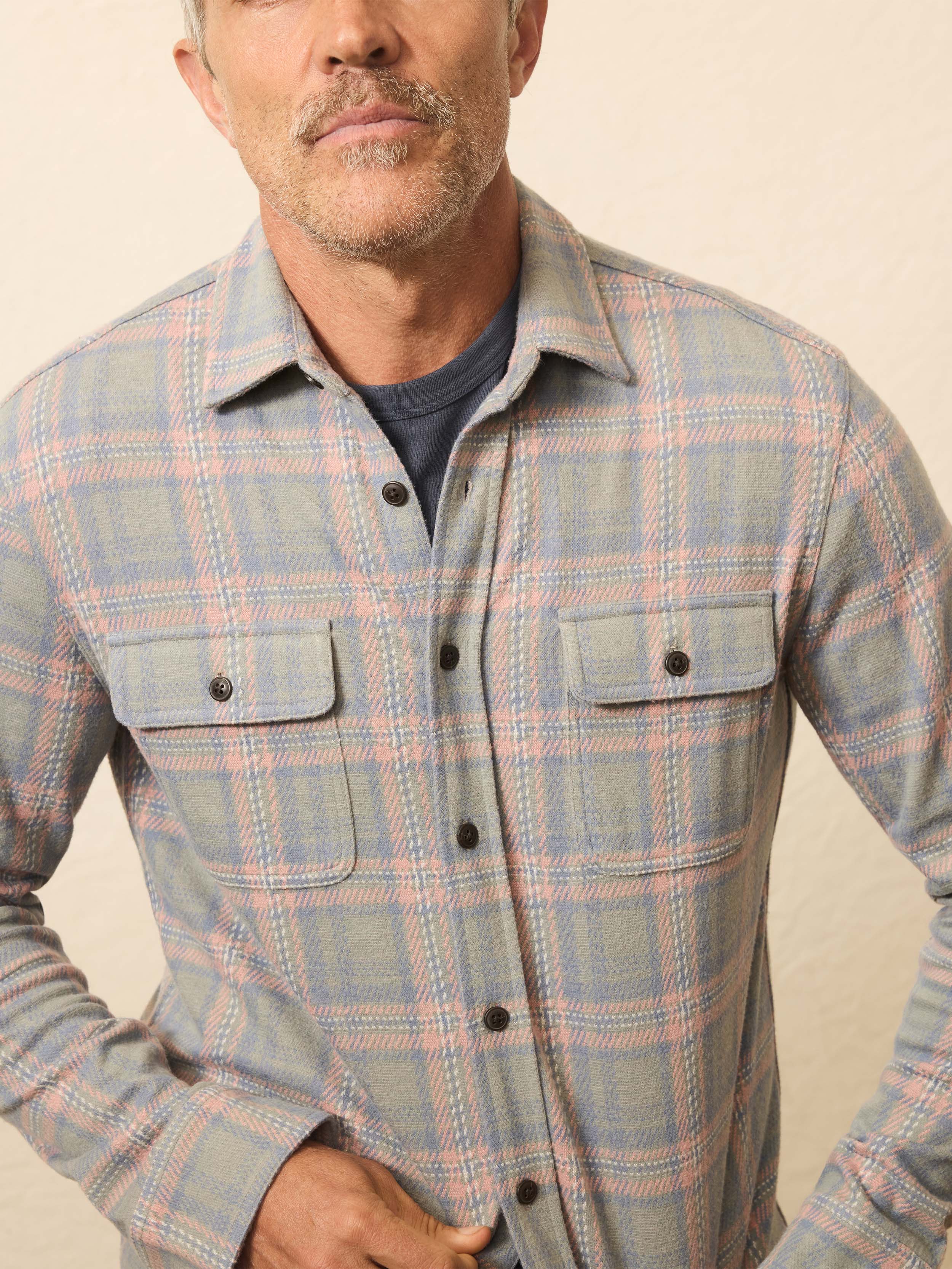 Legend Sweater Shirt Forest Rose Plaid