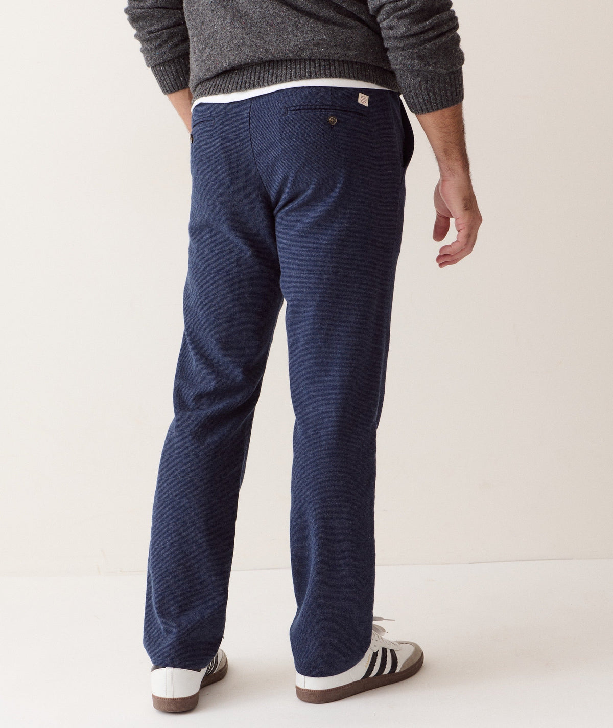 Saturday Houndstooth Chino - Slim Straight Navy