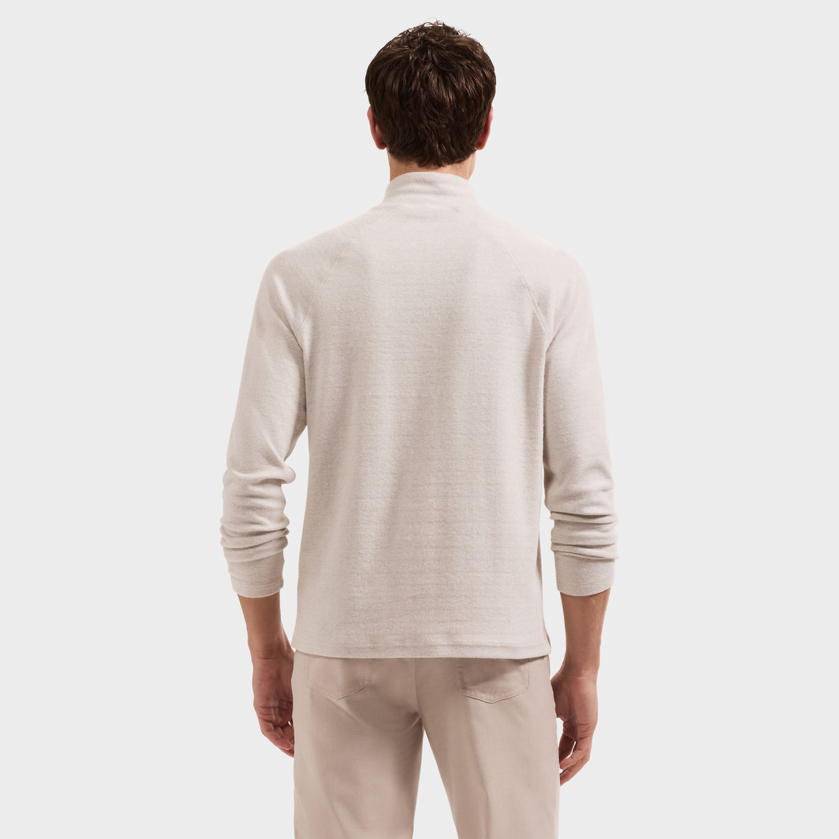 Knit Quarter Zip Sweater Limestone