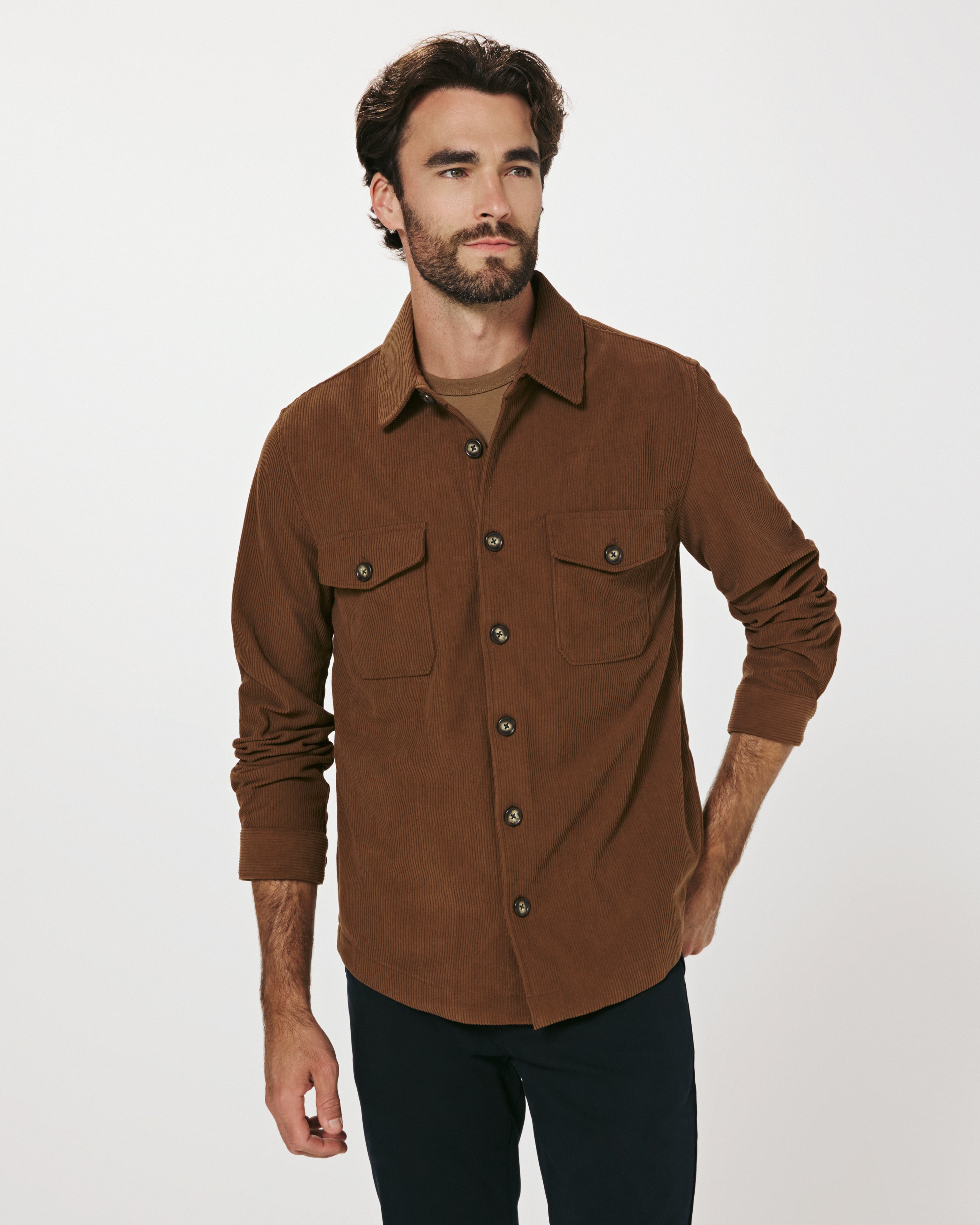 Crossway Corduroy Overshirt Cedar