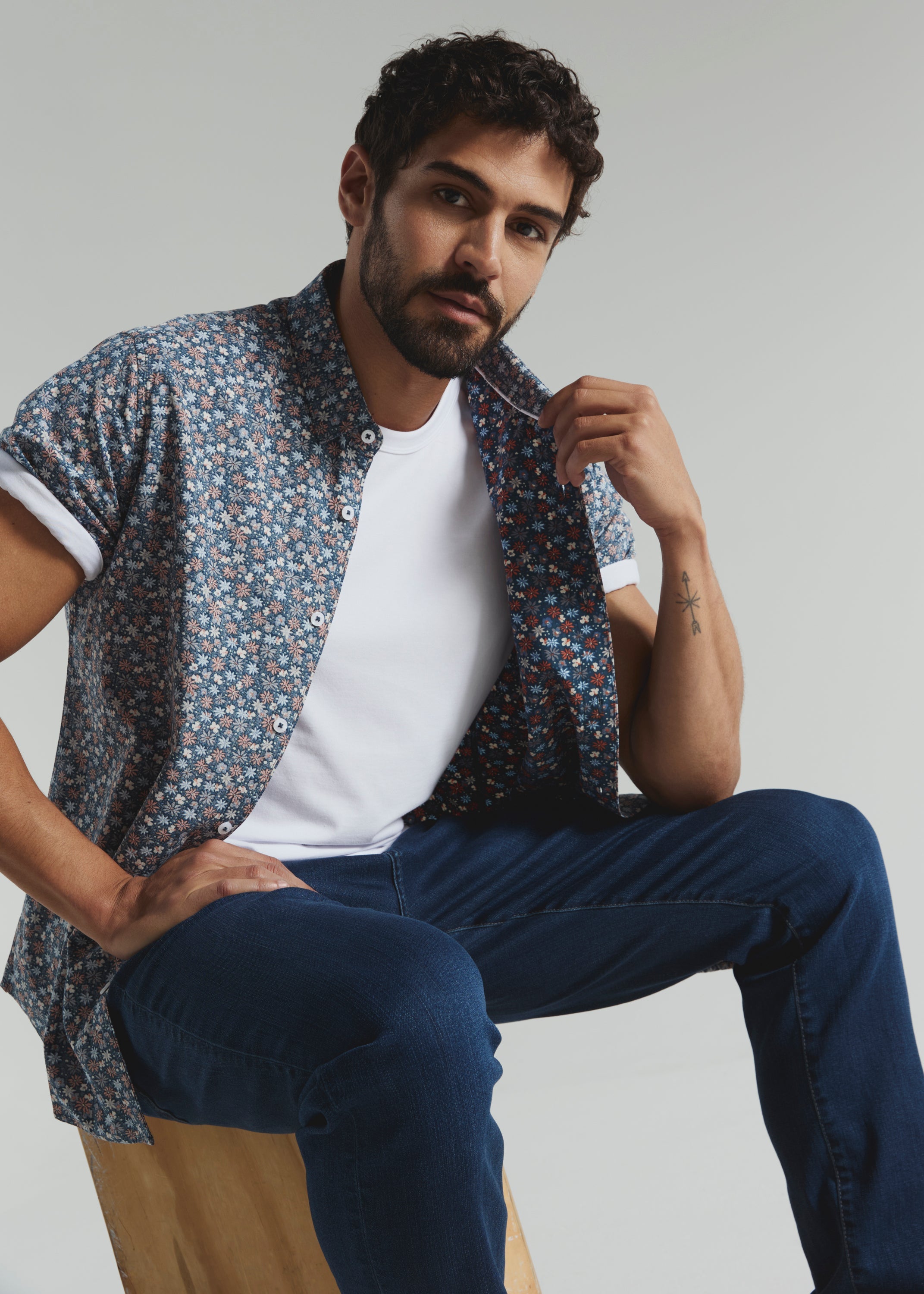 Mulberry Short Sleeve Shirt Navy