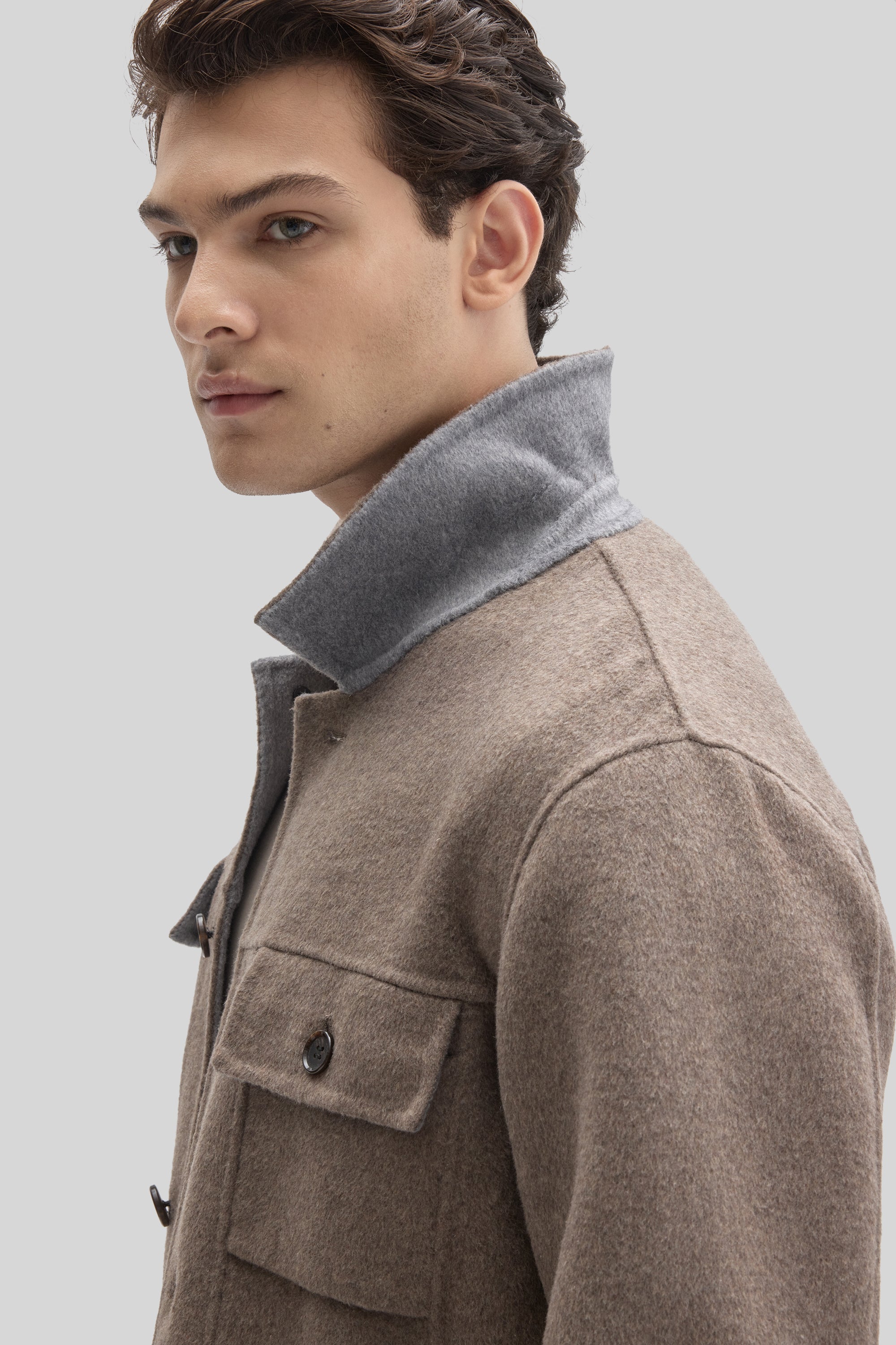 Ortega Buttoned Jacket Sequoia