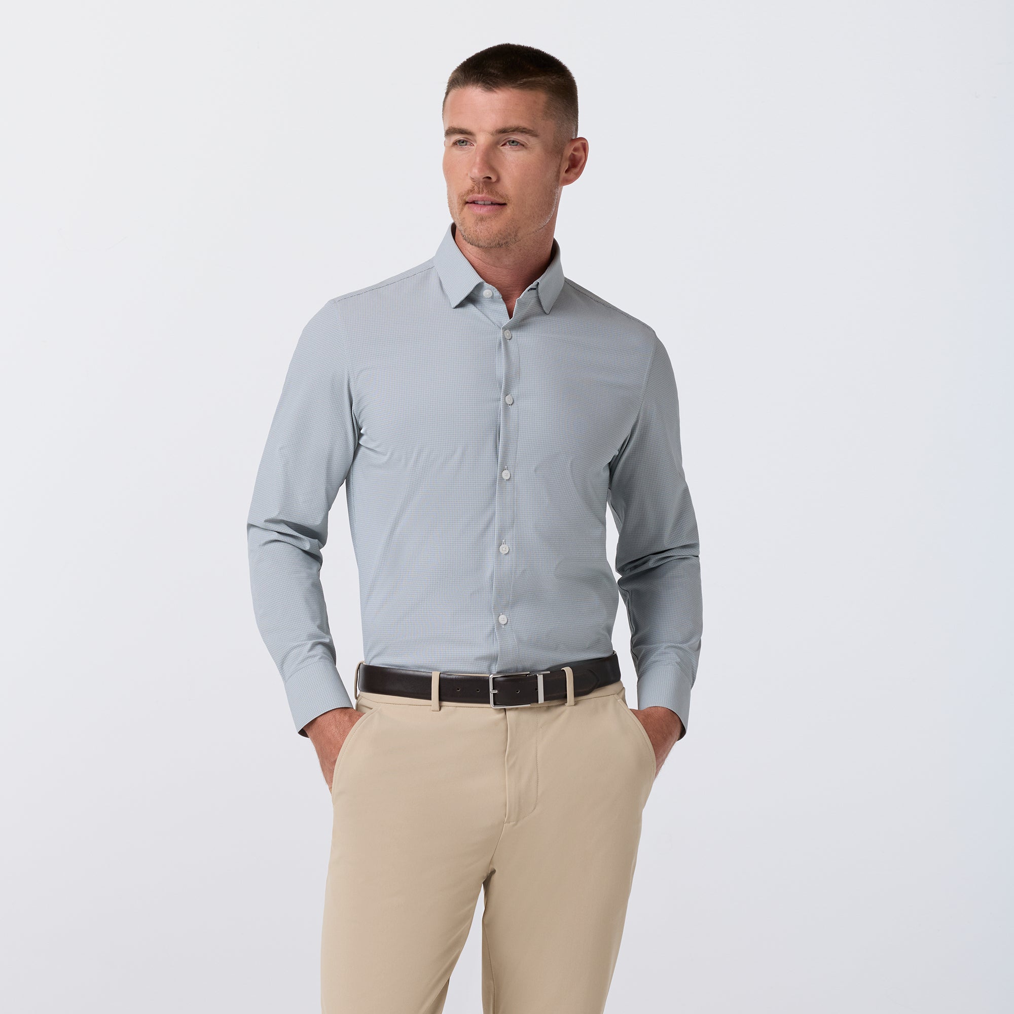 Leeward LS Dress Shirt Hemlock Levi Plaid