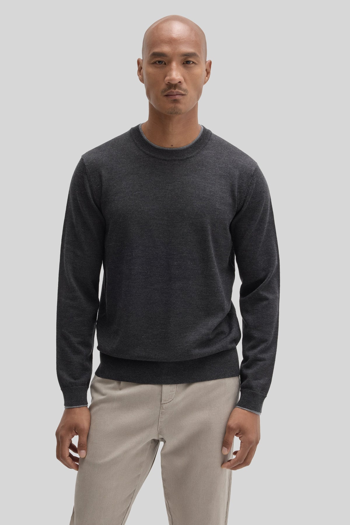Thomas Crewneck Sweater Charcoal