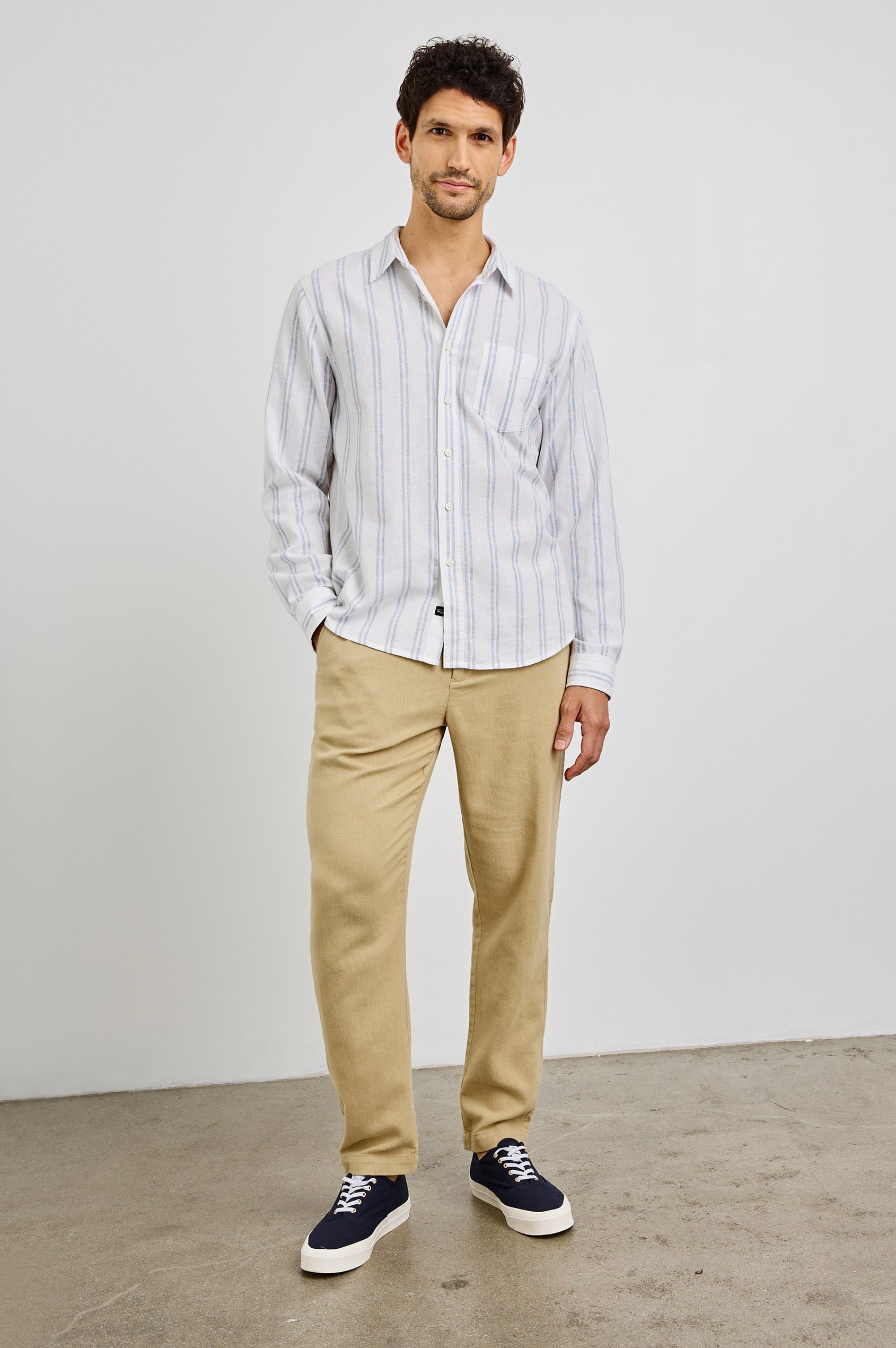 Clyde Shirt White Azure