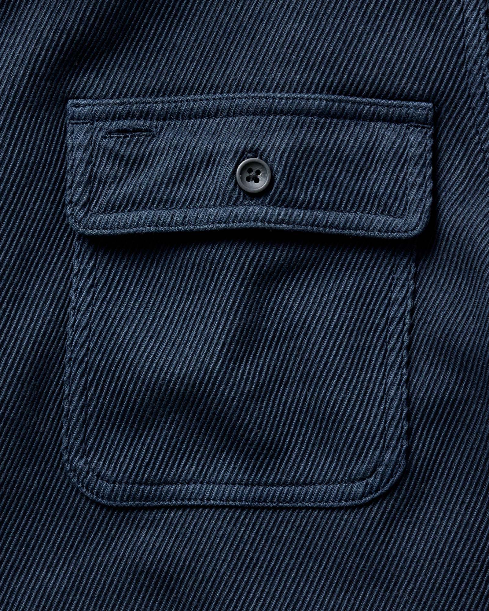 The Ledge Shirt in Twill Dark Navy