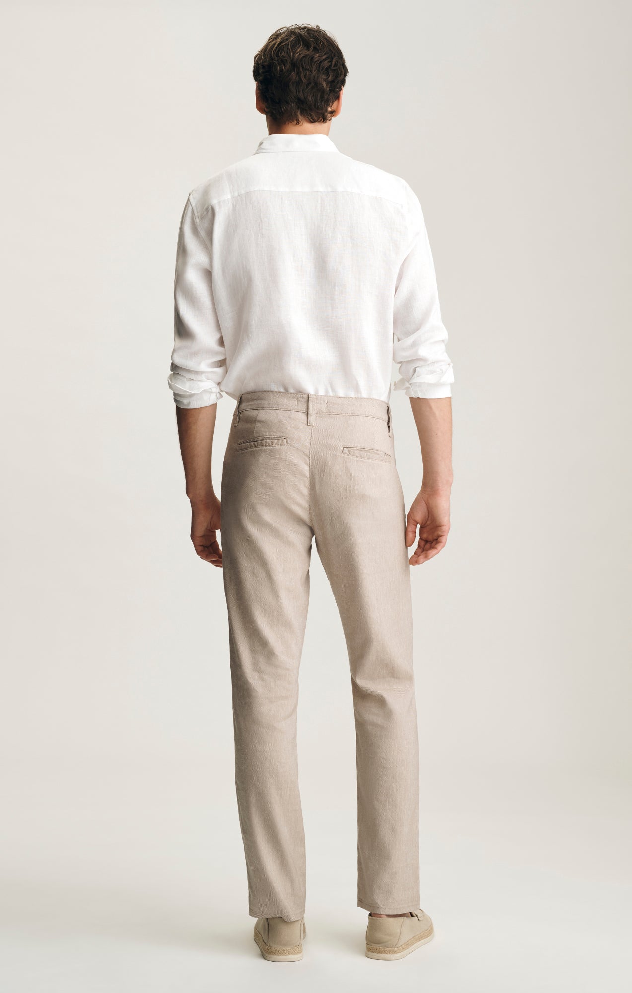 Will Pleated Linen Trouser Coffee