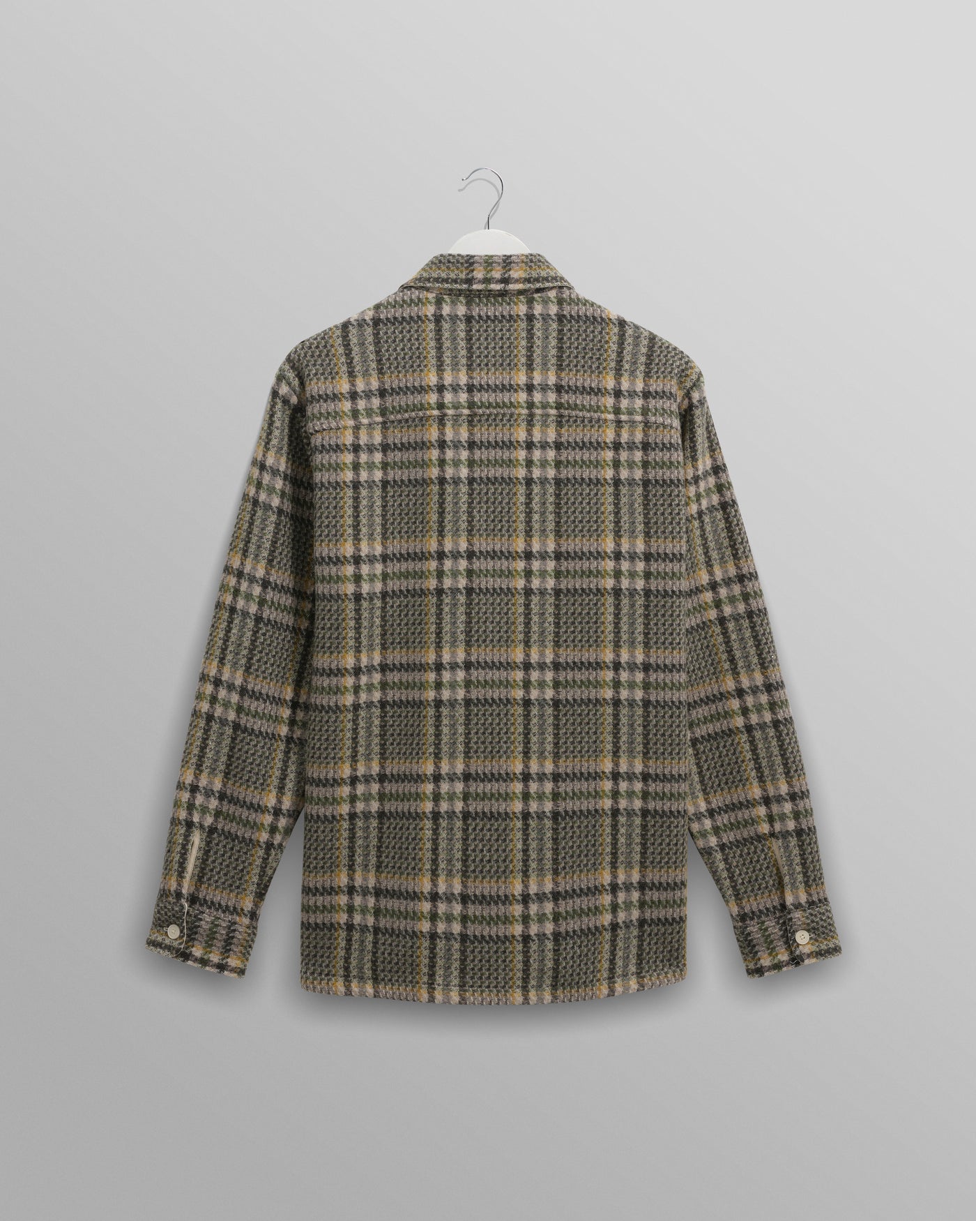 Whiting Overshirt - Wool Blend Check Green
