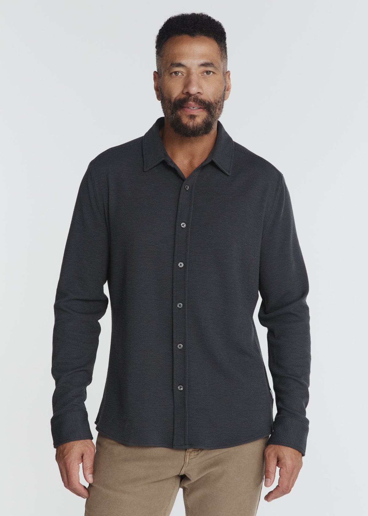 Levine Long Sleeve Shirt Anthracite