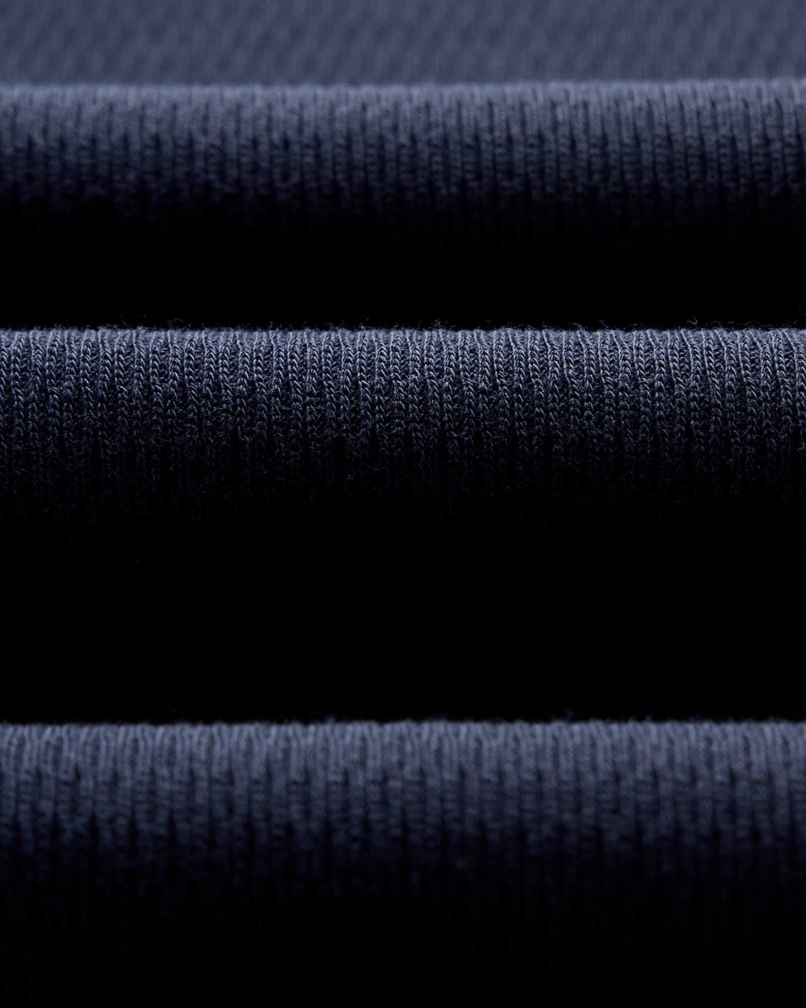 The Organic Cotton Waffle Short Sleeve Crew Washed Navy