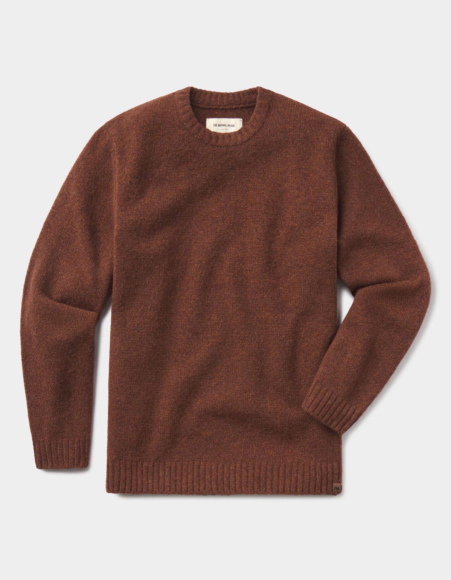 Homebound Crewneck Sweater Spiced Brandy