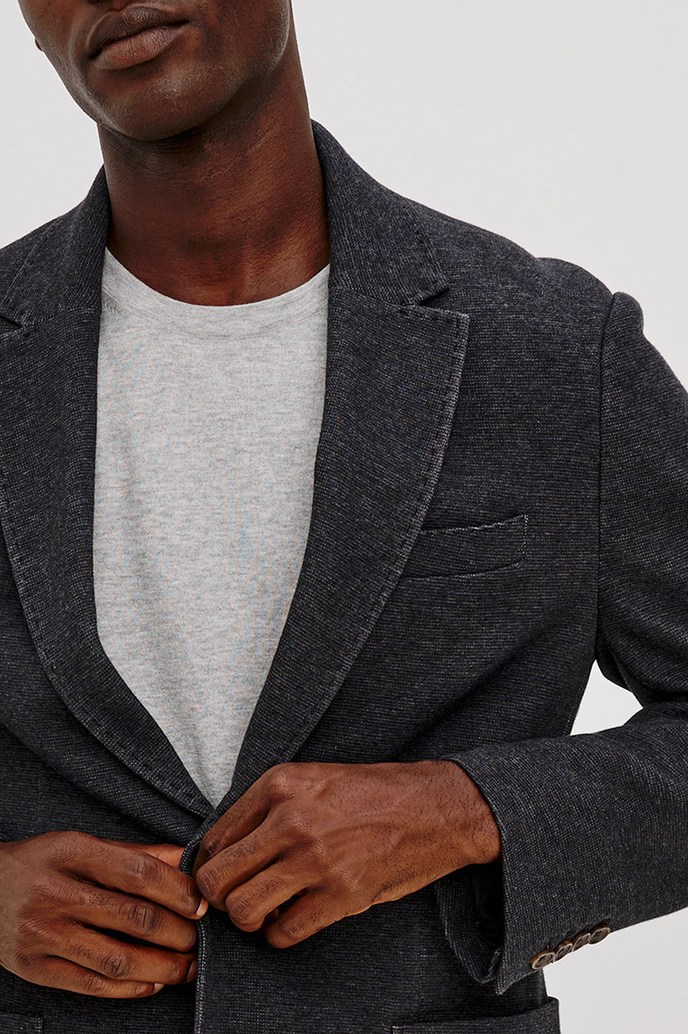 Lorenz Knit Blazer Night Heather