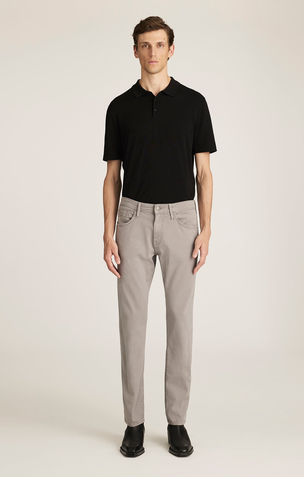 Marcus Slim Straight Luxe Twill Shark
