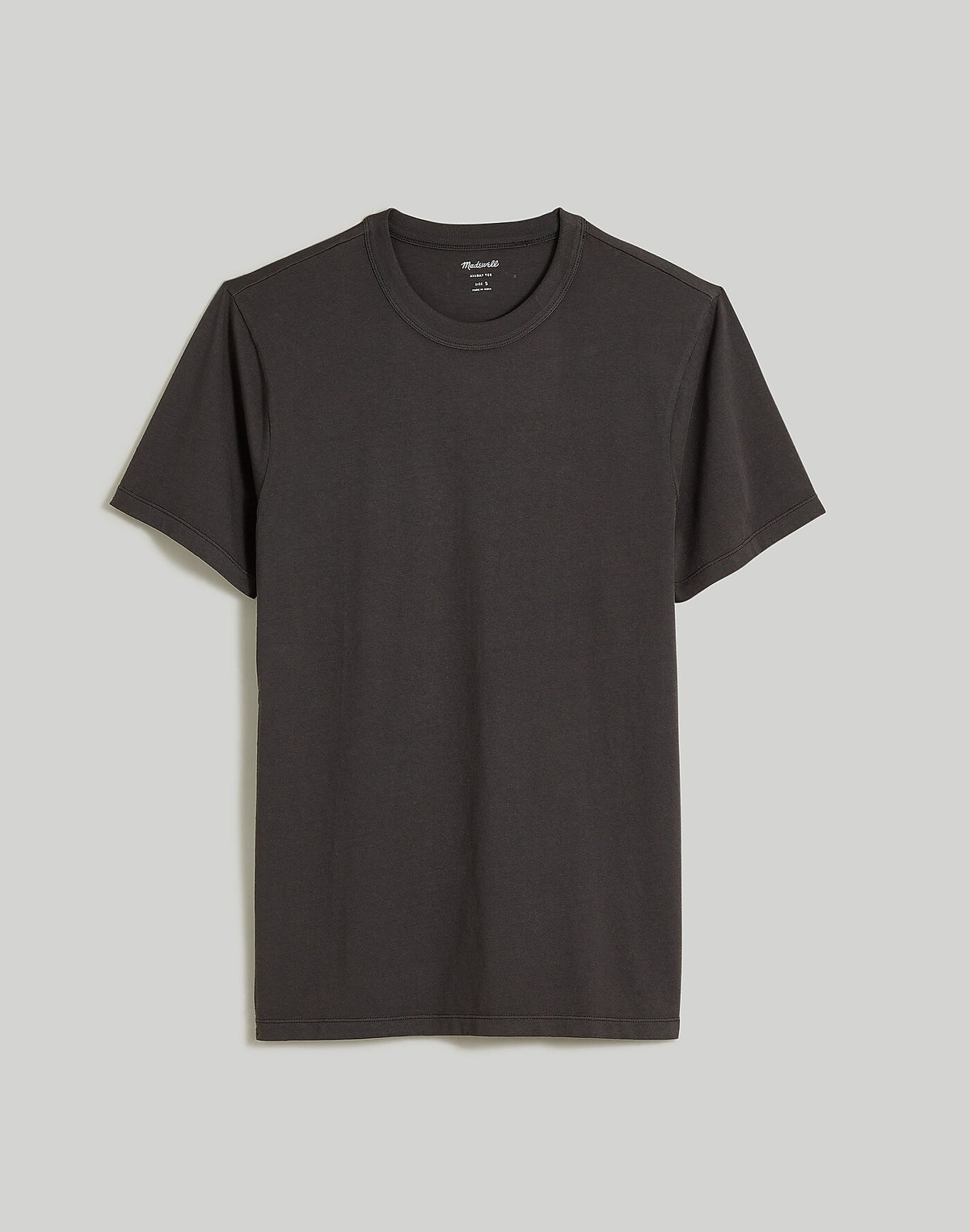 Garment Dyed All Day Tee Black Coal