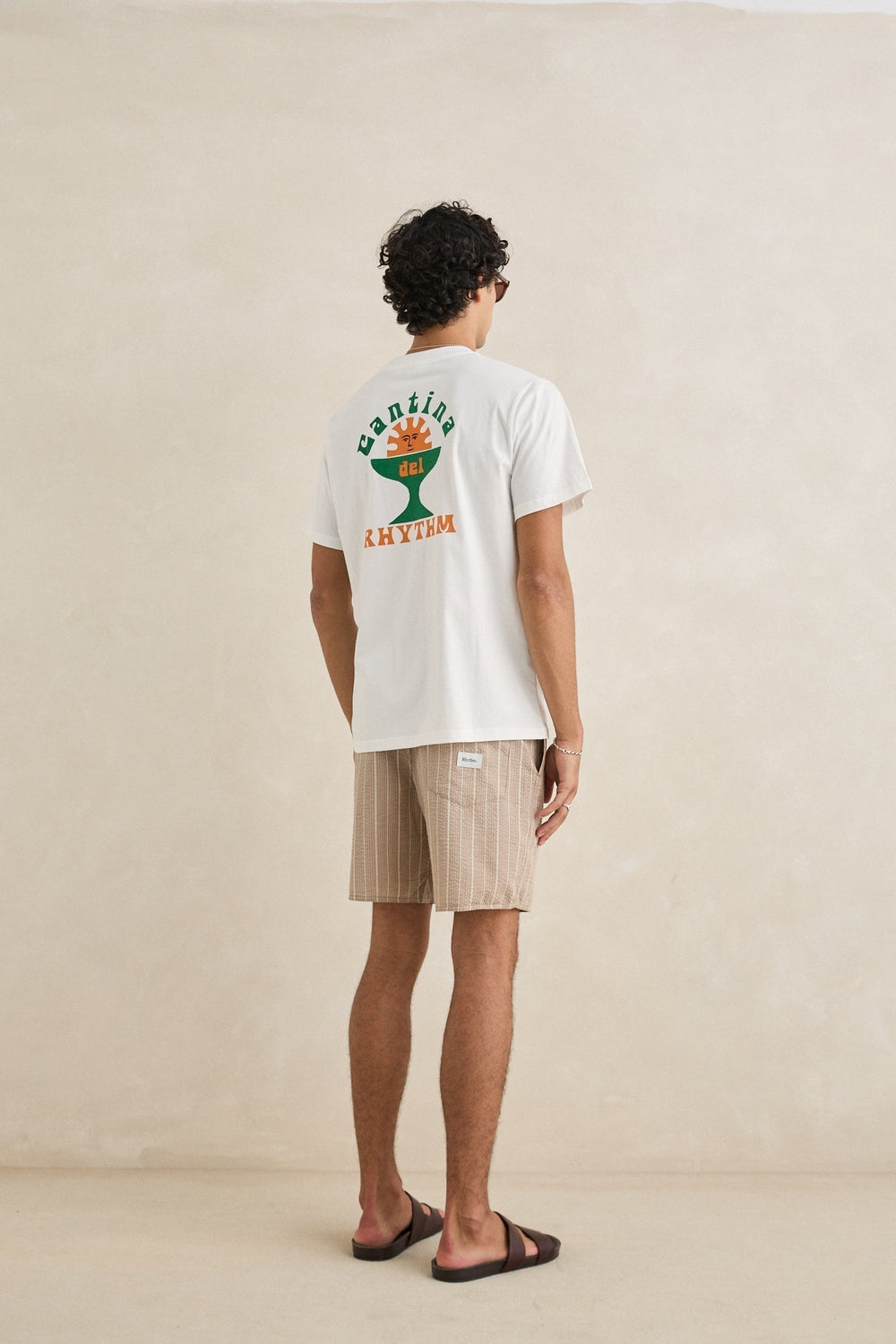 Seersucker Stripe Jam Short Cedar