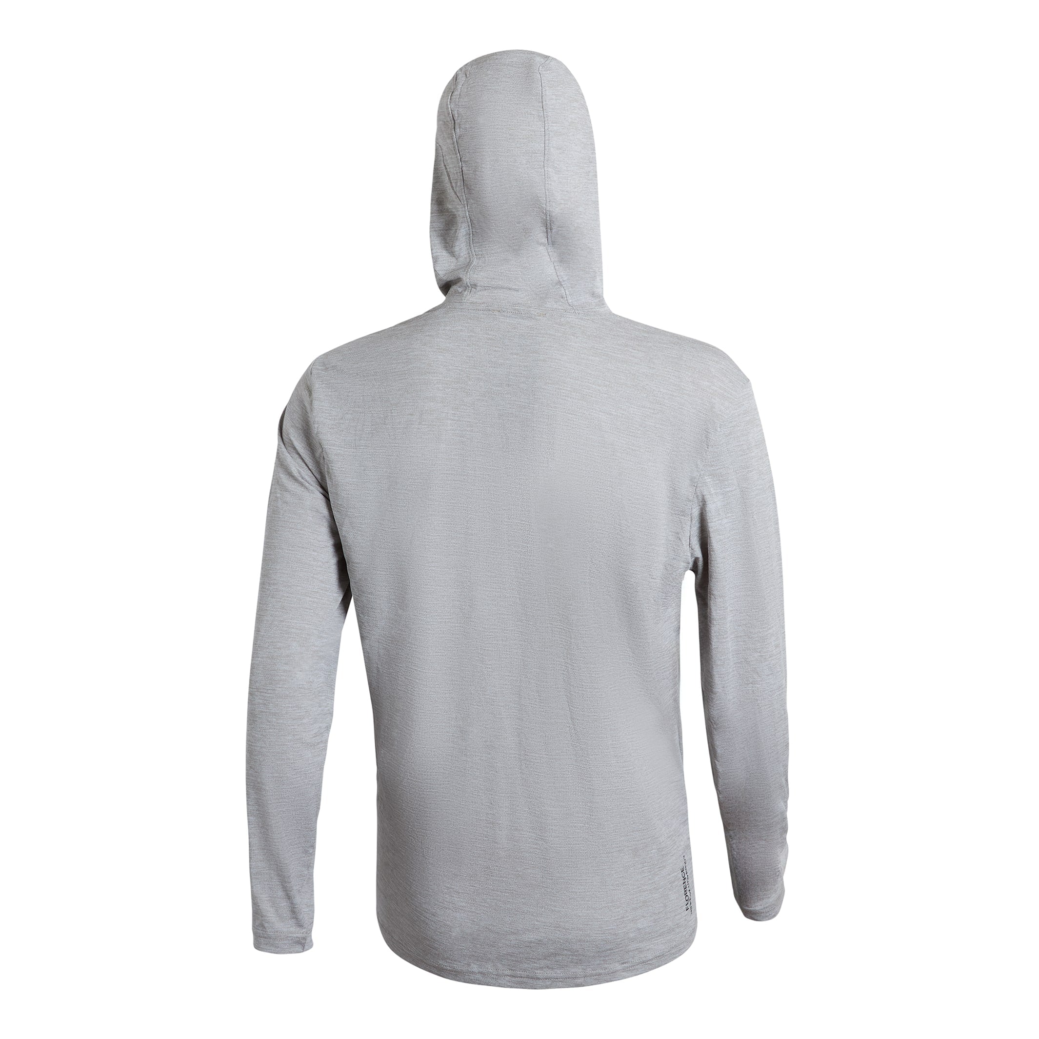 Airtex Long Sleeve Hooded Shirt Light Heather Grey
