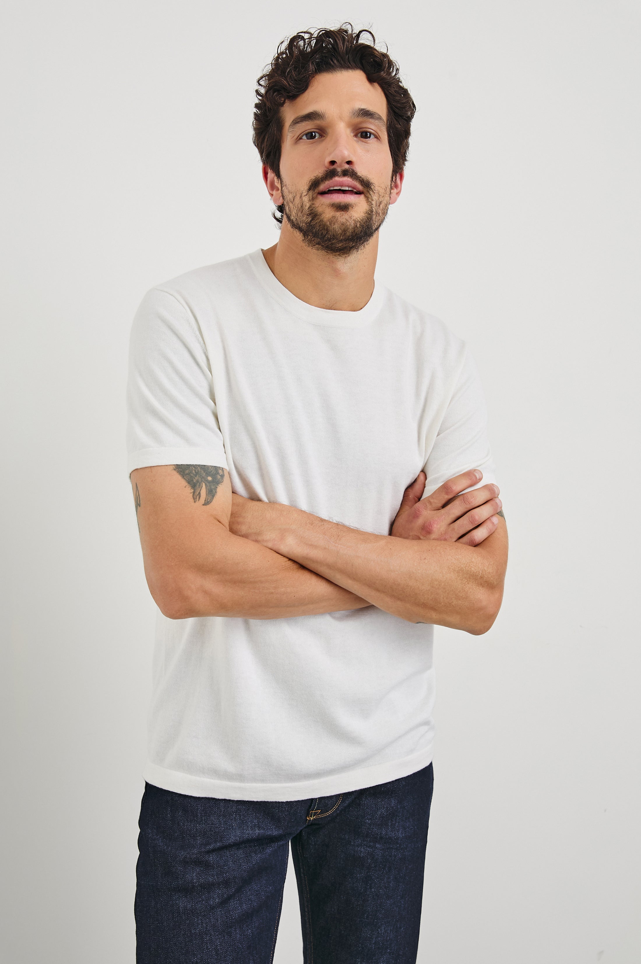 Mason Cotton Cashmere T-Shirt Cream