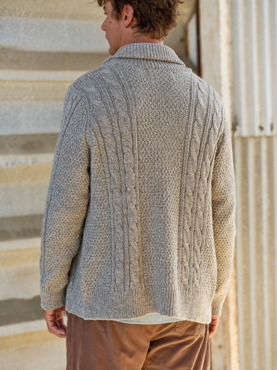 Jeffrey Cardigan Sweater Natural