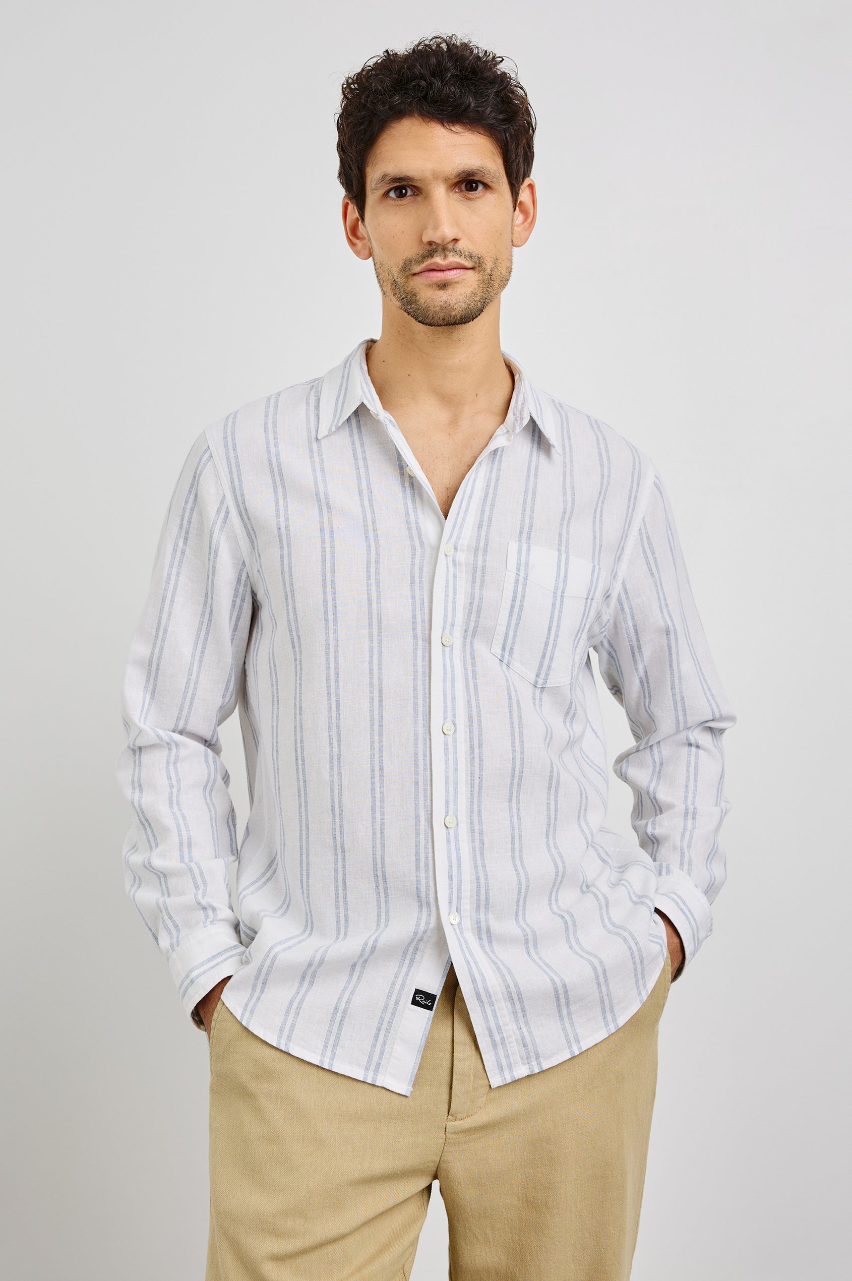 Clyde Shirt White Azure