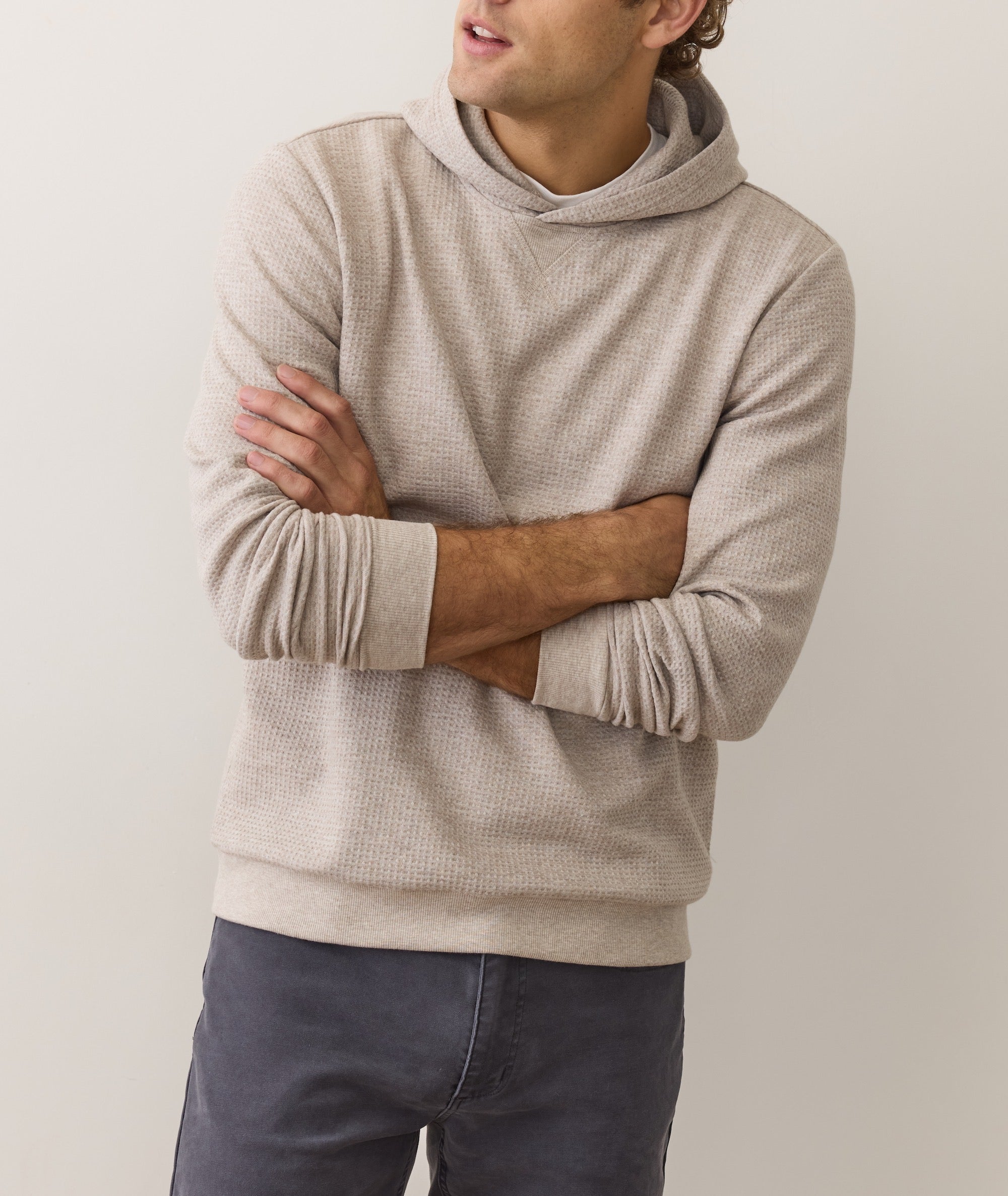Waffle Hoodie Oatmeal