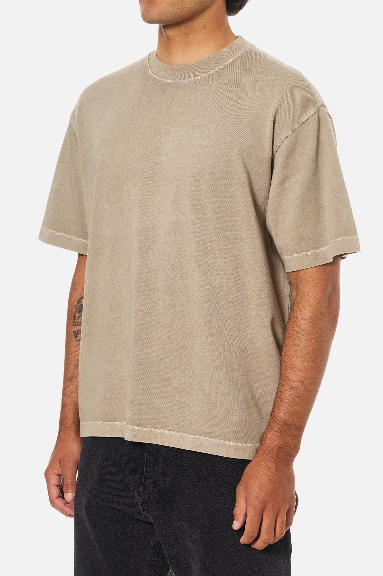 Box Fit Tee Vintage Khaki