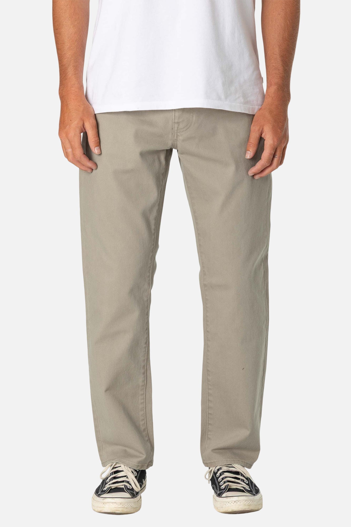 Ren 57 Classic Straight Bull Denim Vintage Khaki