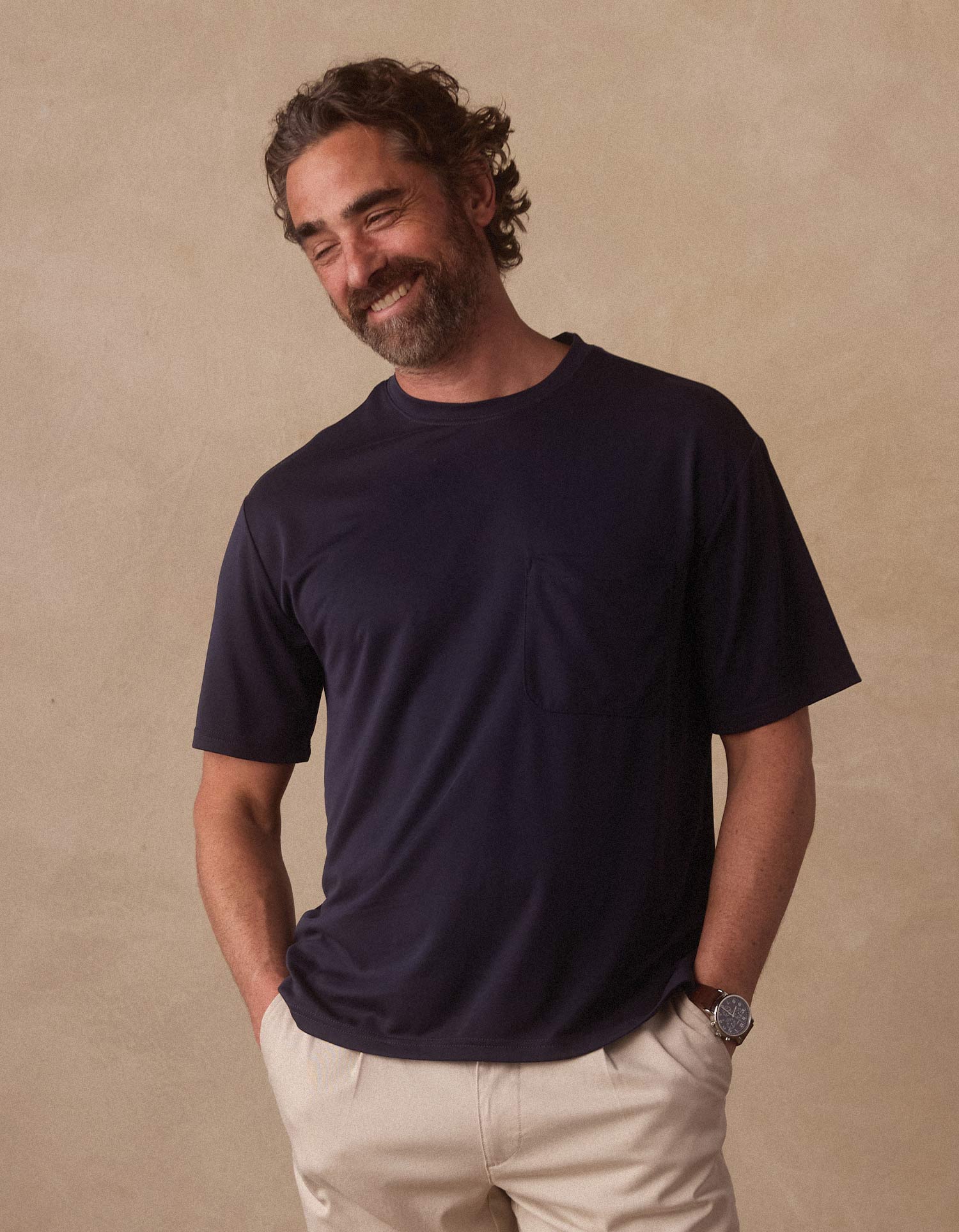 Laidback Pocket Tee Navy