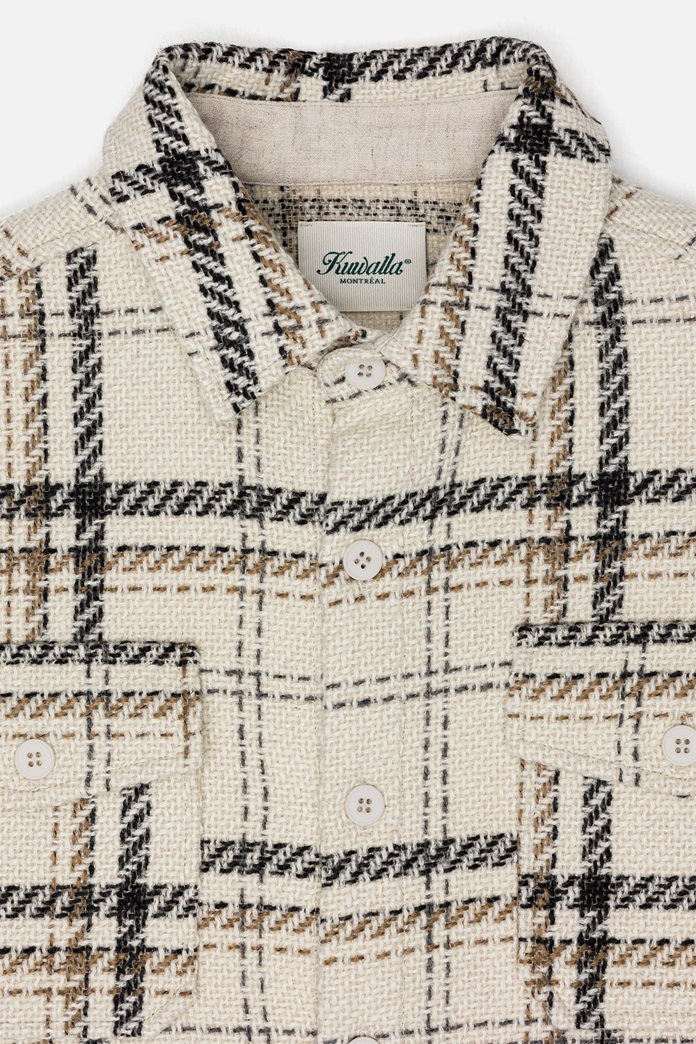 Heavyweight Plaid Shirt Cream