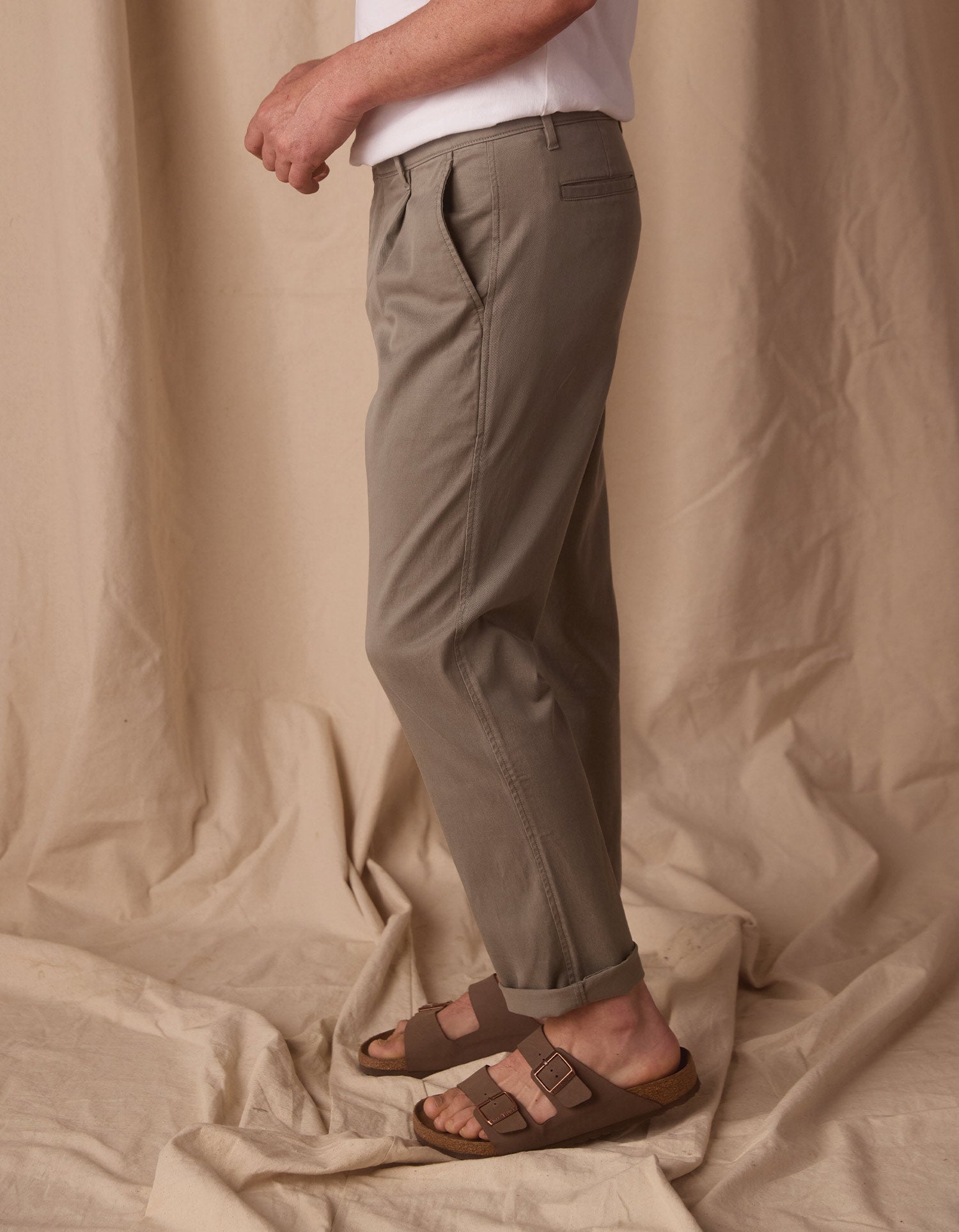 The Normal Trouser in Comfortech Twill Moss