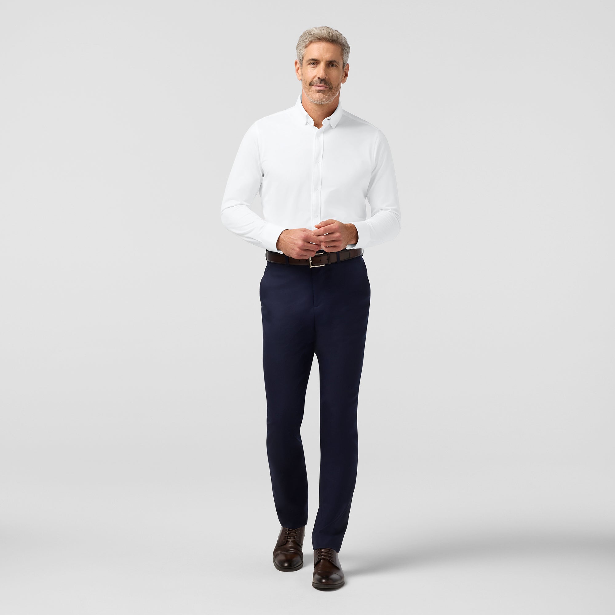 Newport Long Sleeve Dress Shirt White