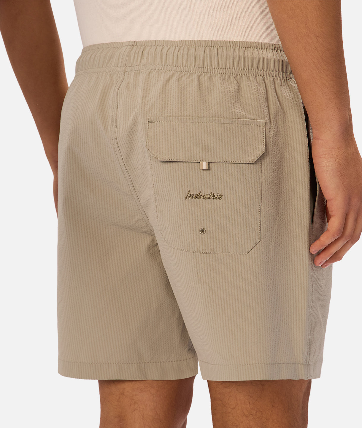 The New Seersucker Swim Short Willow Green
