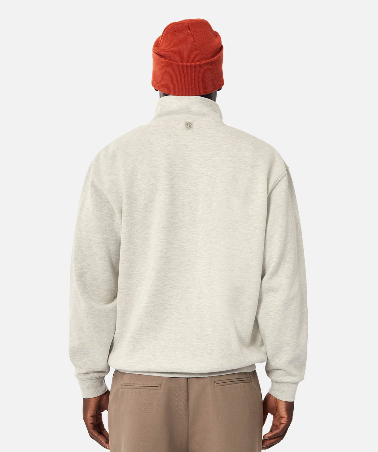 The Staunton Track Top Oatmeal Marl