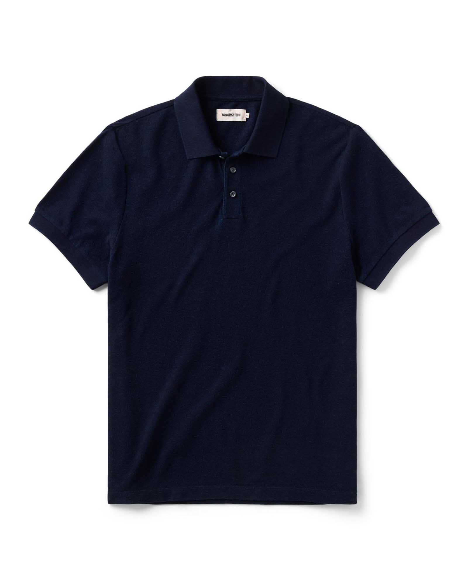 The Pacific Polo Rinsed Indigo Pique