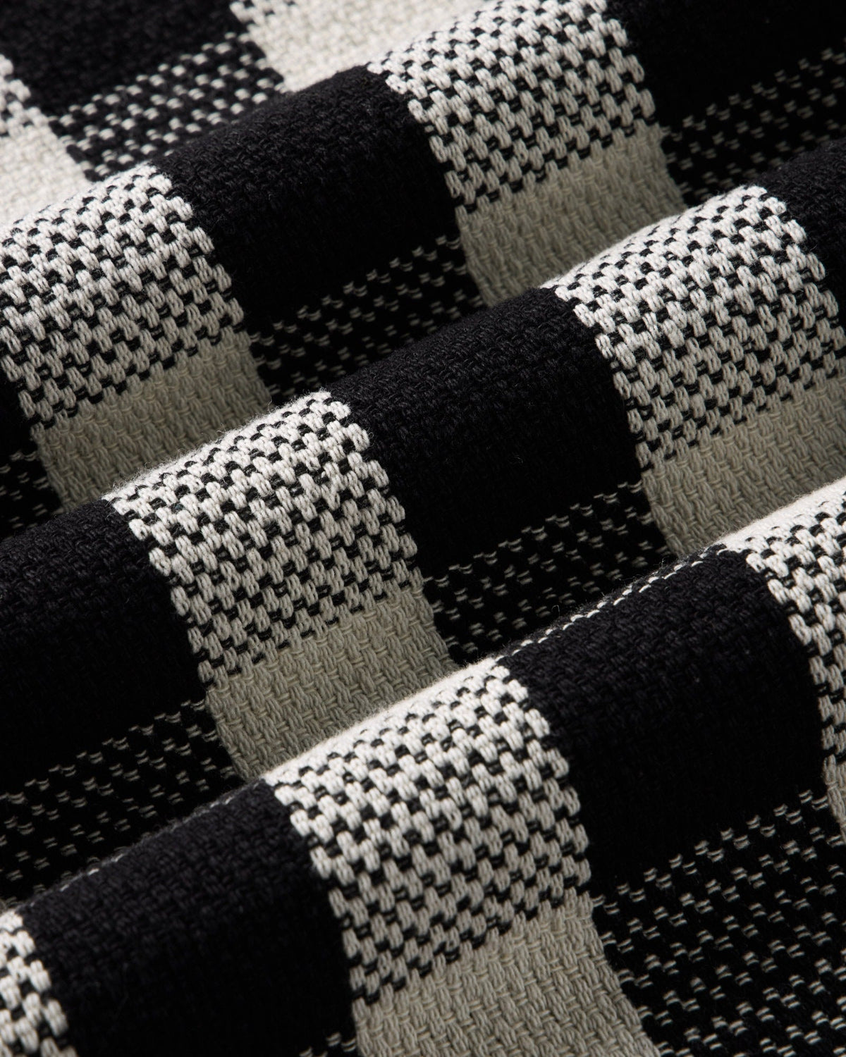 The Division Check Shirt Black Indigo