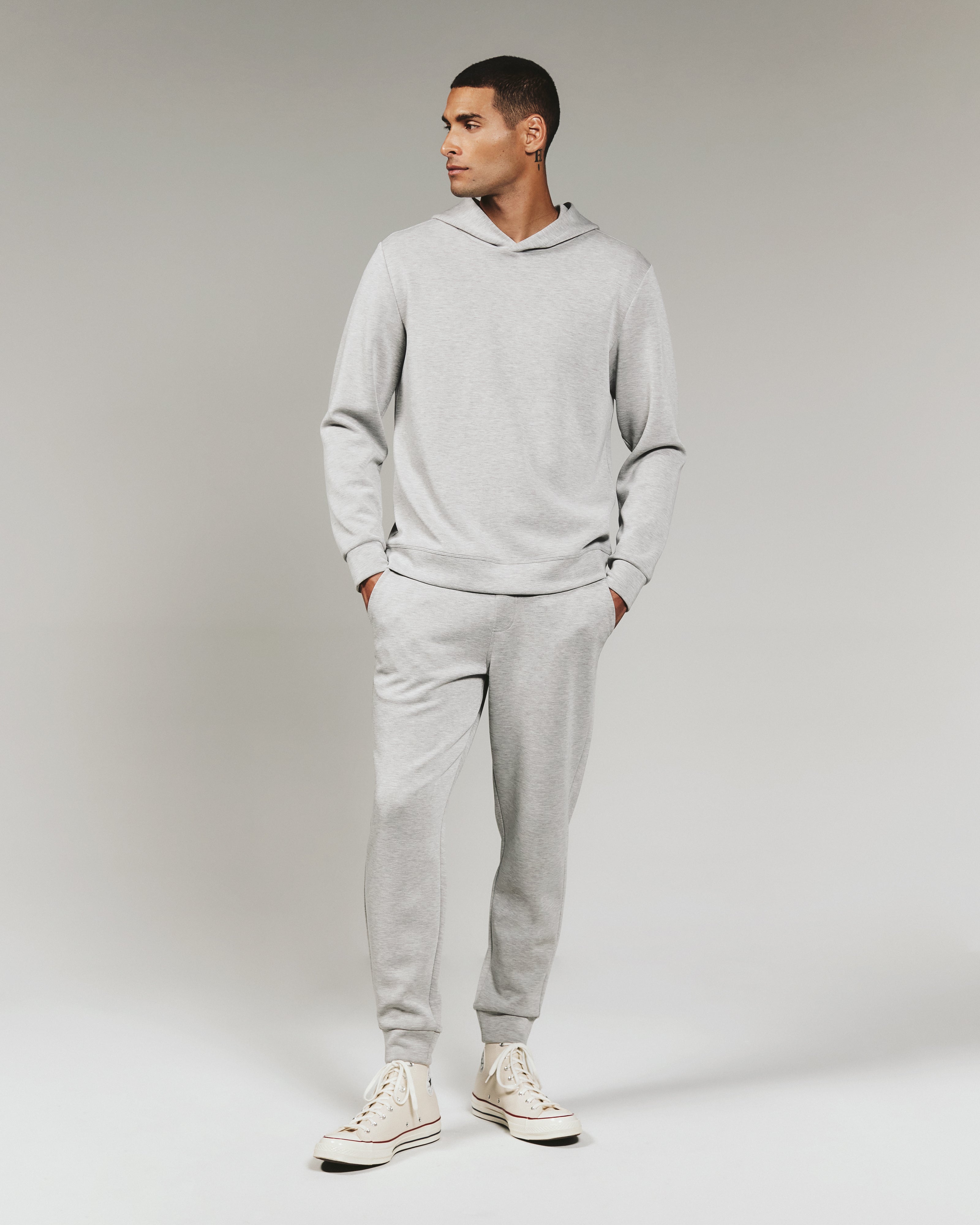 Rev Modal Hoodie Heather Grey