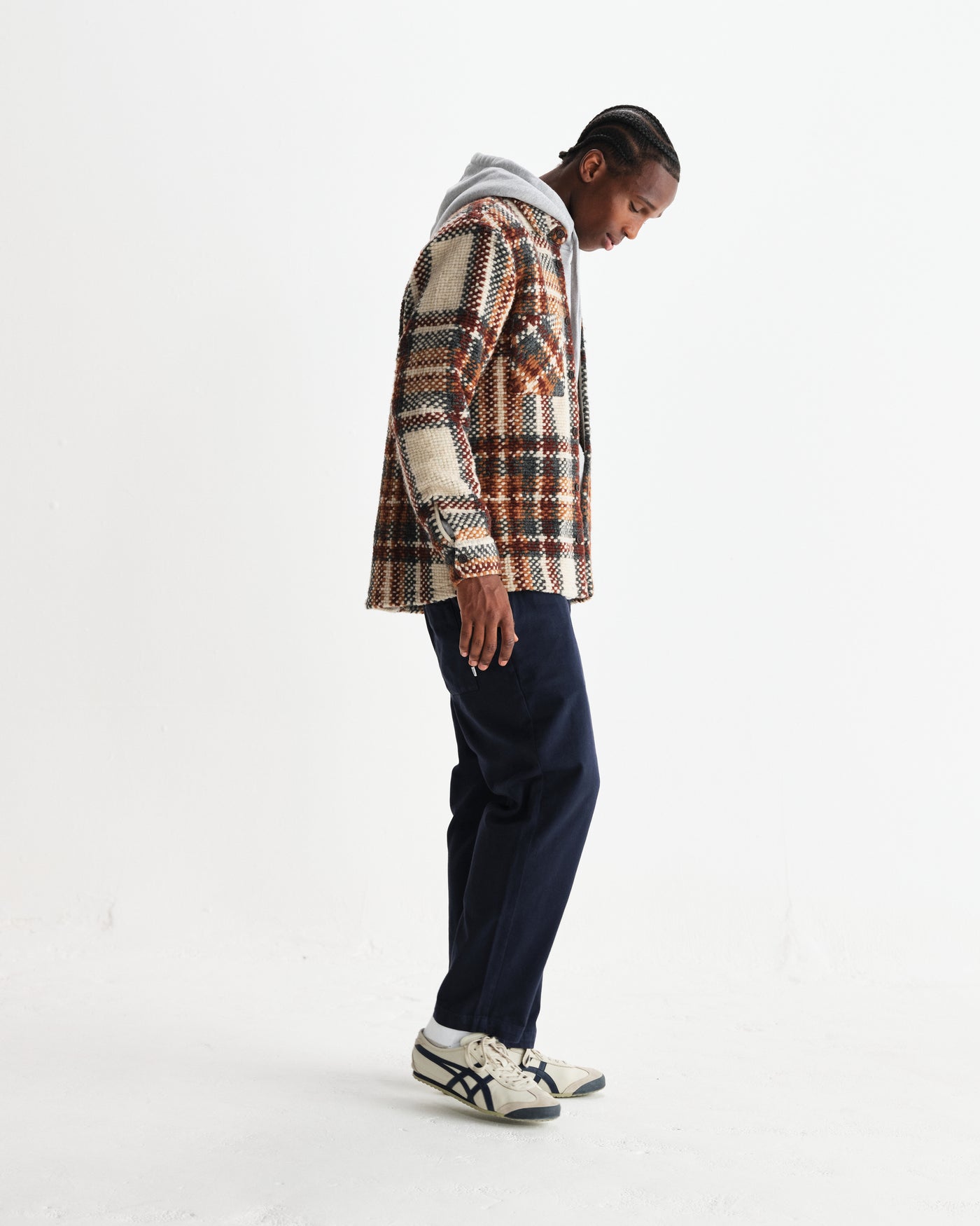 Whiting Overshirt - Wool Blend Bobble Ecru/Multi