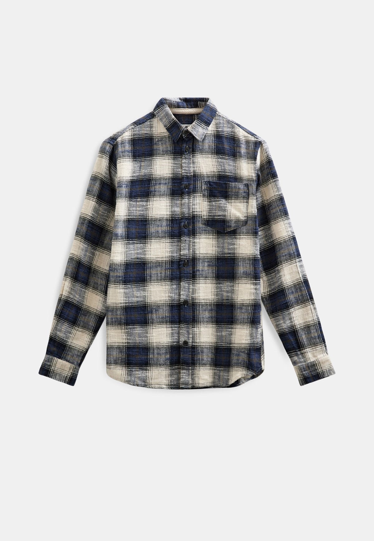 Akleif Flannel Check Shirt Sky Captain