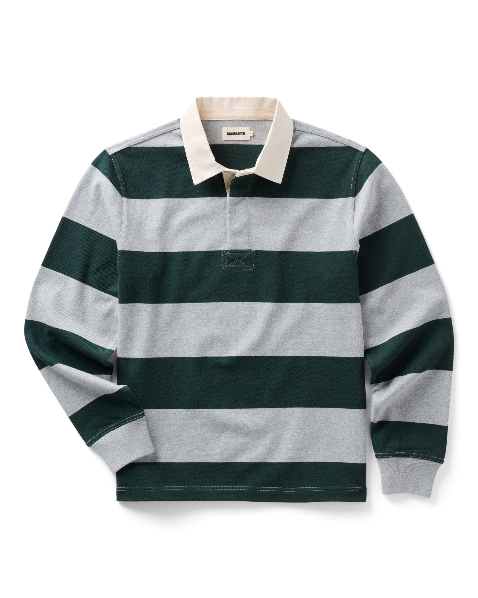 The Rugby Stripe Shirt Dark Forest