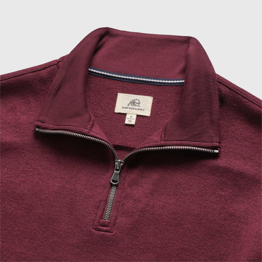 Bobby Cashmist 1/4 Zip Fleece Pullover Cabernet Heather