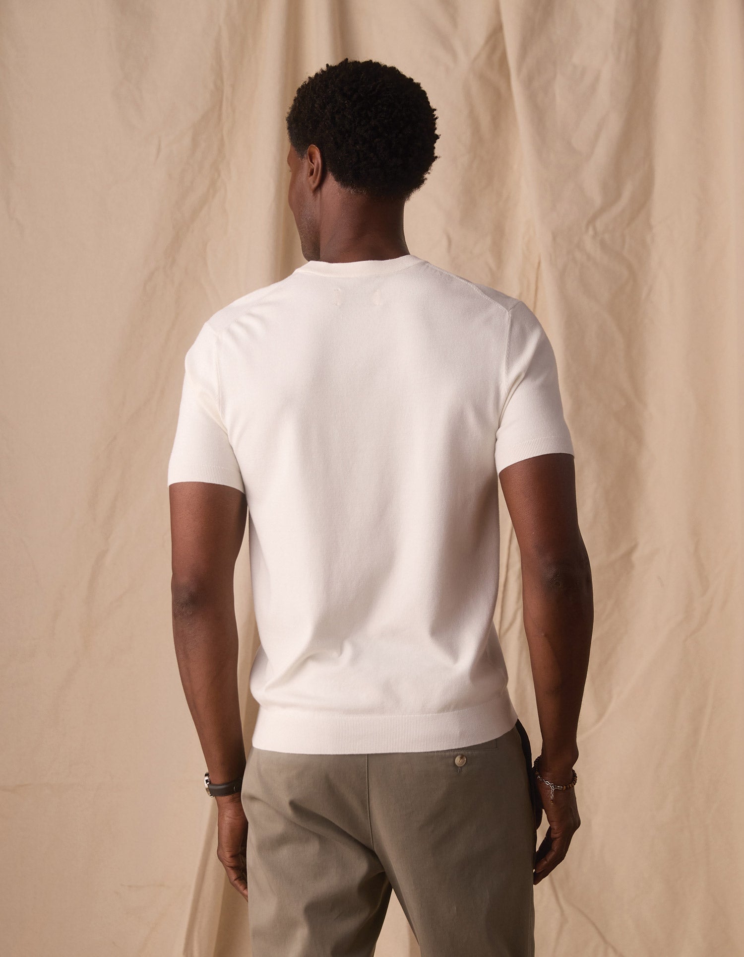 Taylor Sweater Tee White
