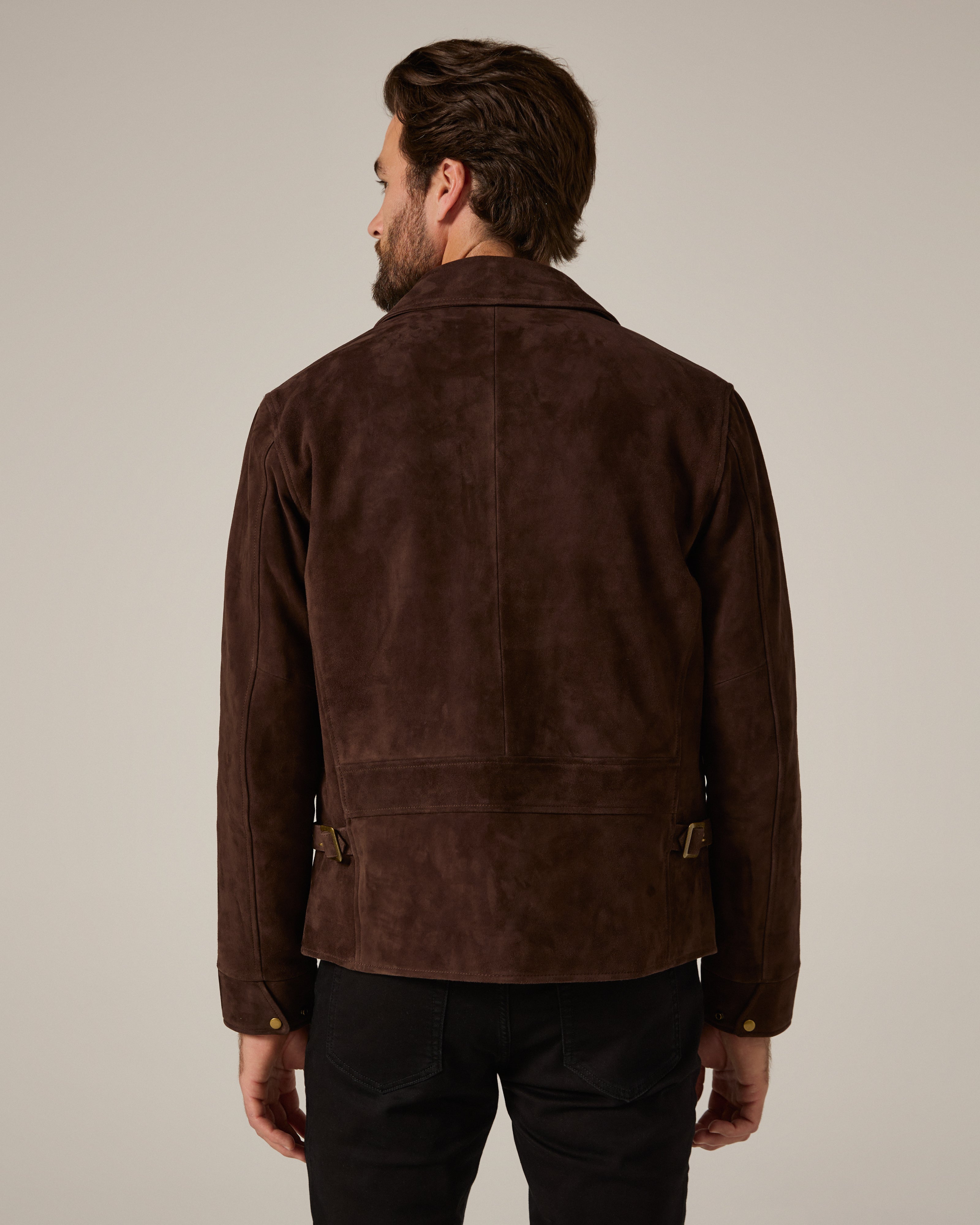 Drifter Leather Jacket Chocolate