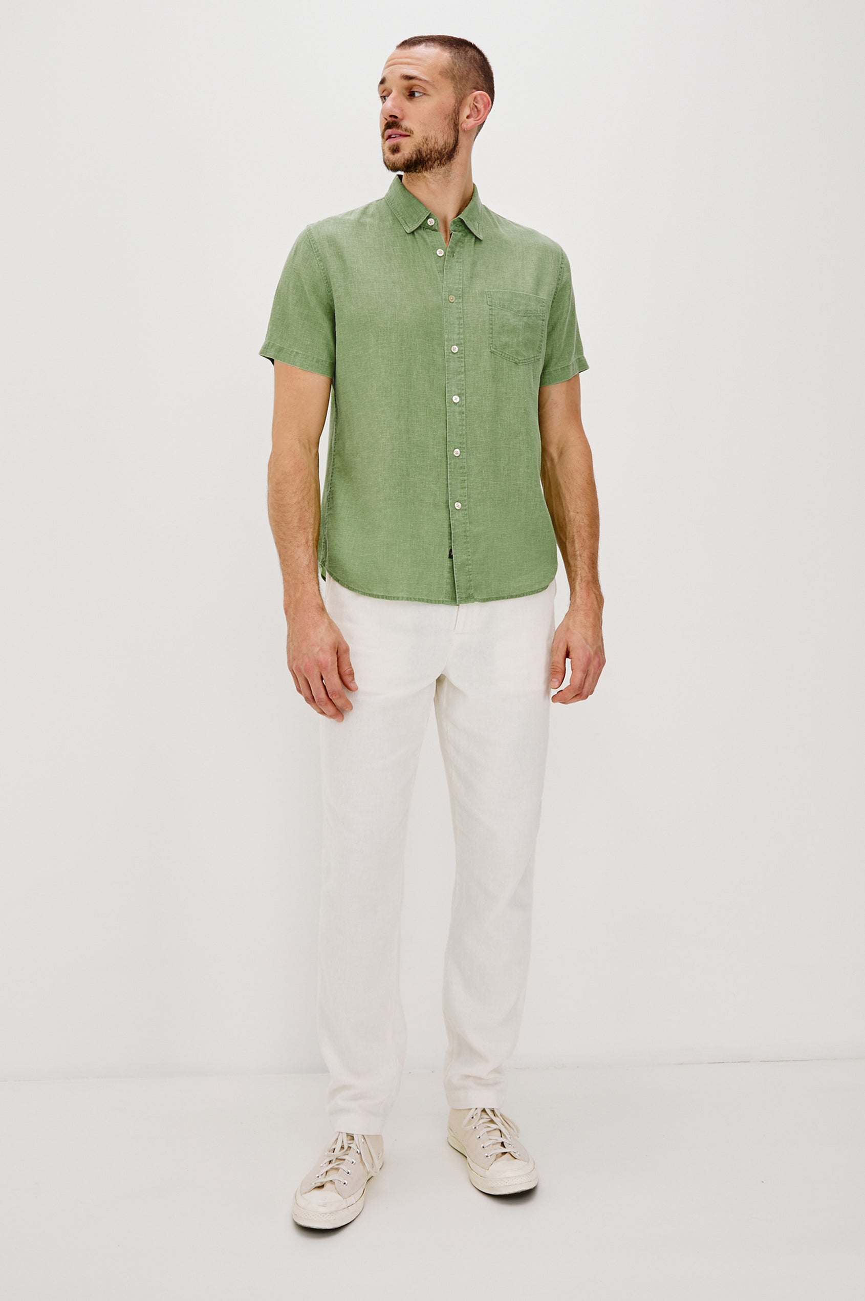 Paros Shirt Matcha