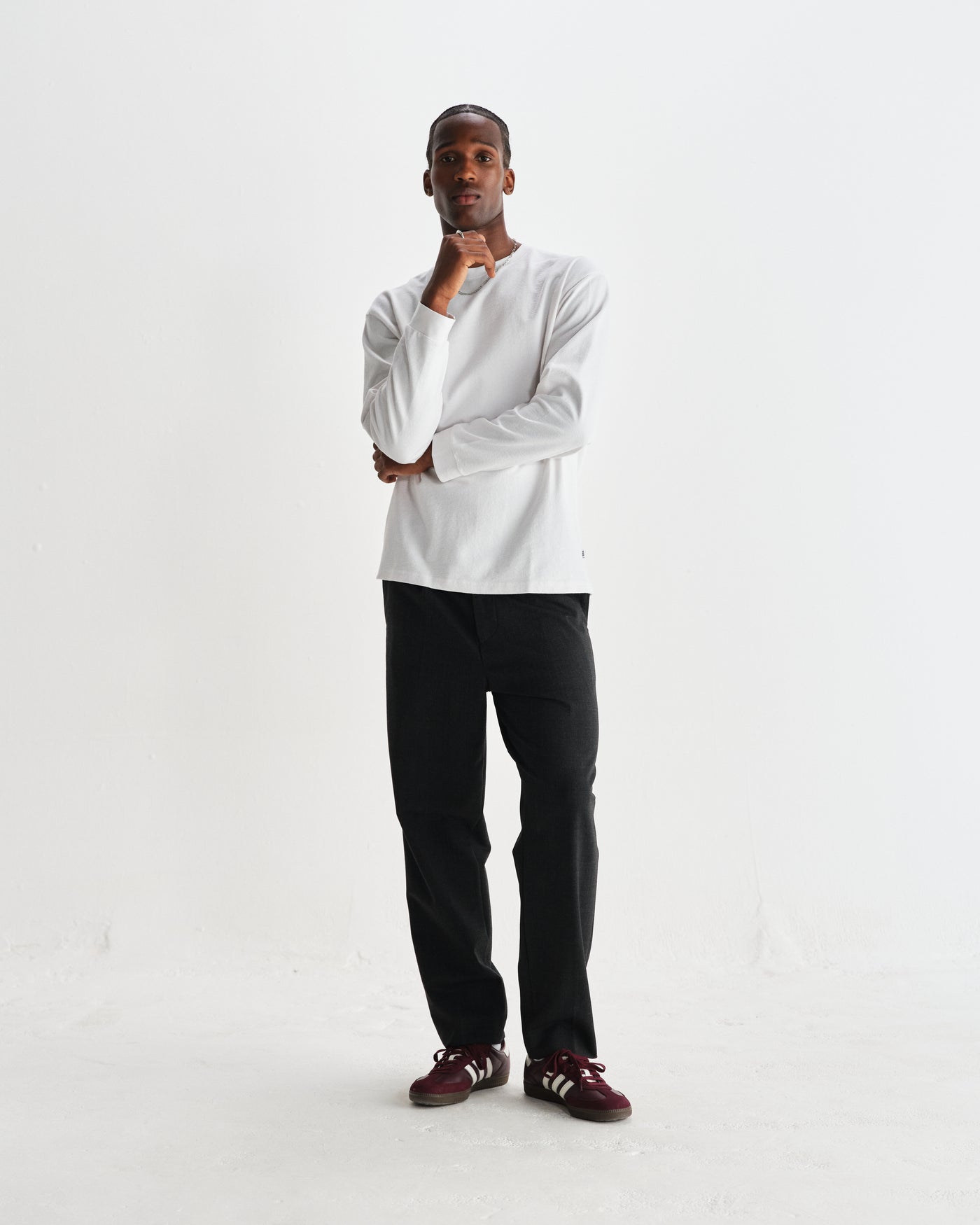 Aubyn Trouser - Wool Blend Twill Charcoal