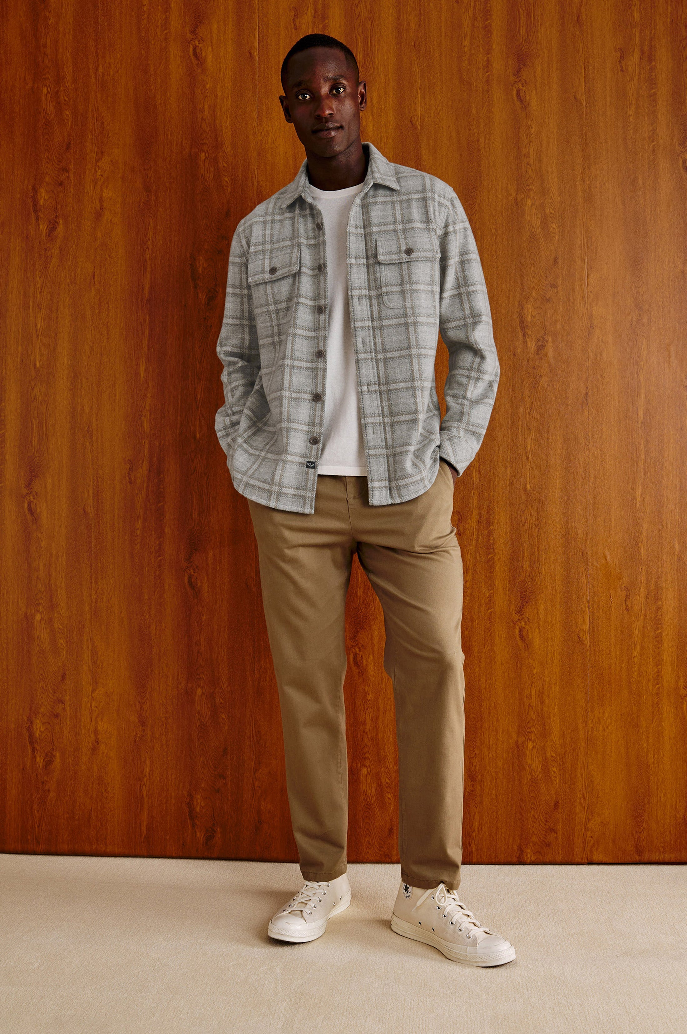 Alder Plaid Jacket Quarry Mist Heather